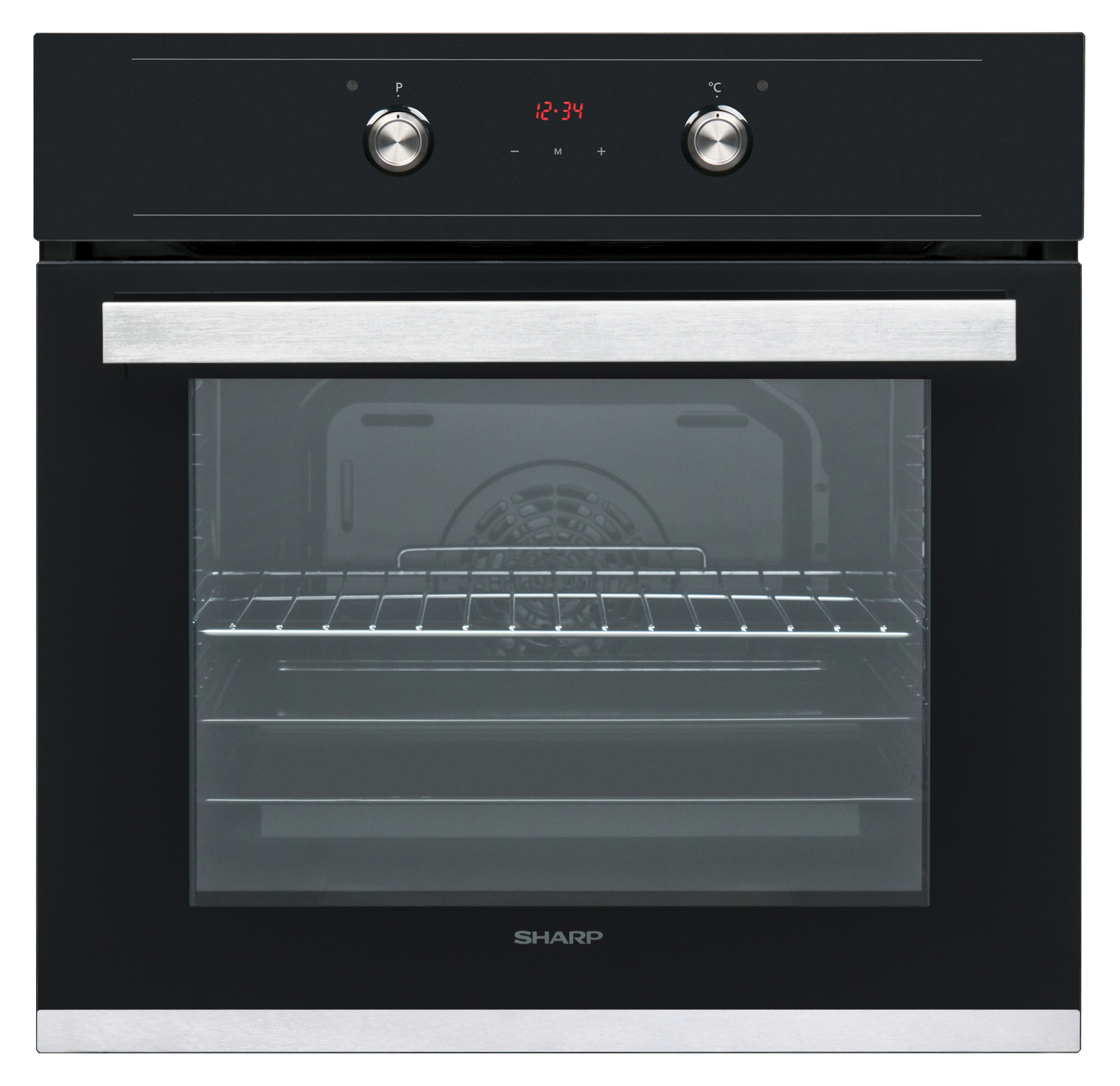 Sharp K-60D22BM1-EU Built-In 69lt. Standard Fan Assisted Oven, Black