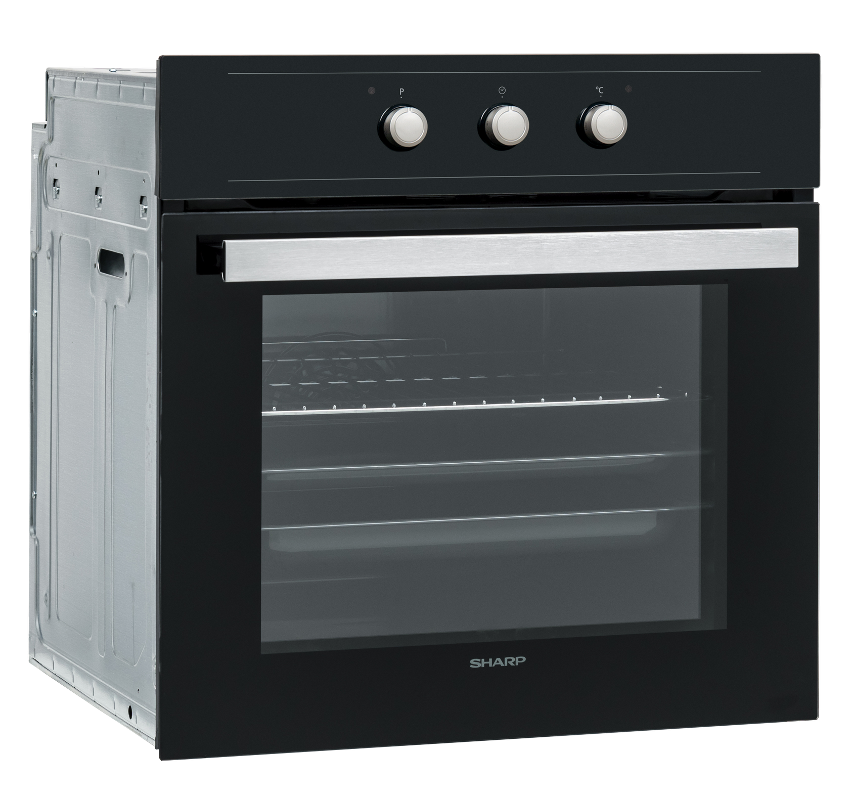 Sharp K-50M22BL2-EU Built-In 65lt. Standard Fan Assisted Oven, Black