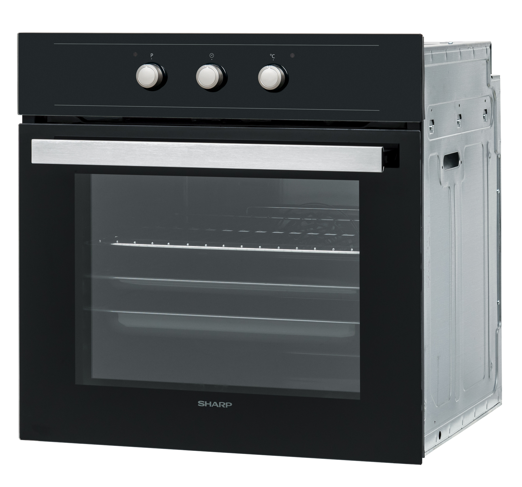 Sharp K-50M22BL2-EU Built-In 65lt. Standard Fan Assisted Oven, Black