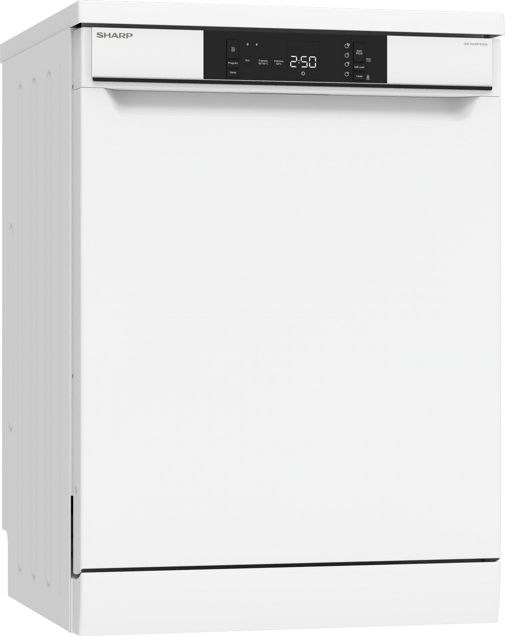 SHARP QW-NA1BF47EW Freestanding 60cm Dishwasher 13PS 47 db E Class