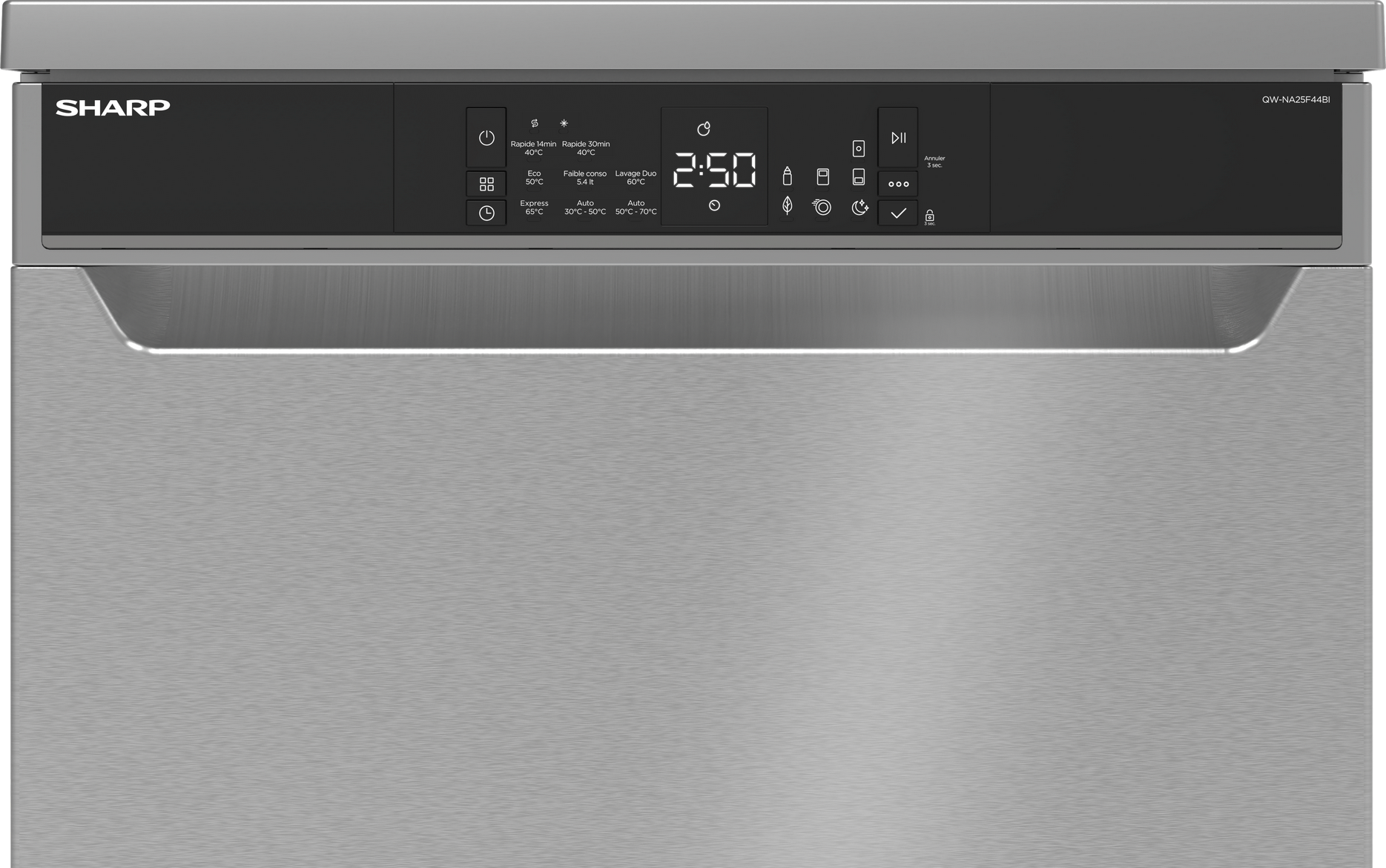 SHARP QW-NA25F44BI Freestanding 60cm Dishwasher 14PS 44 db B Class