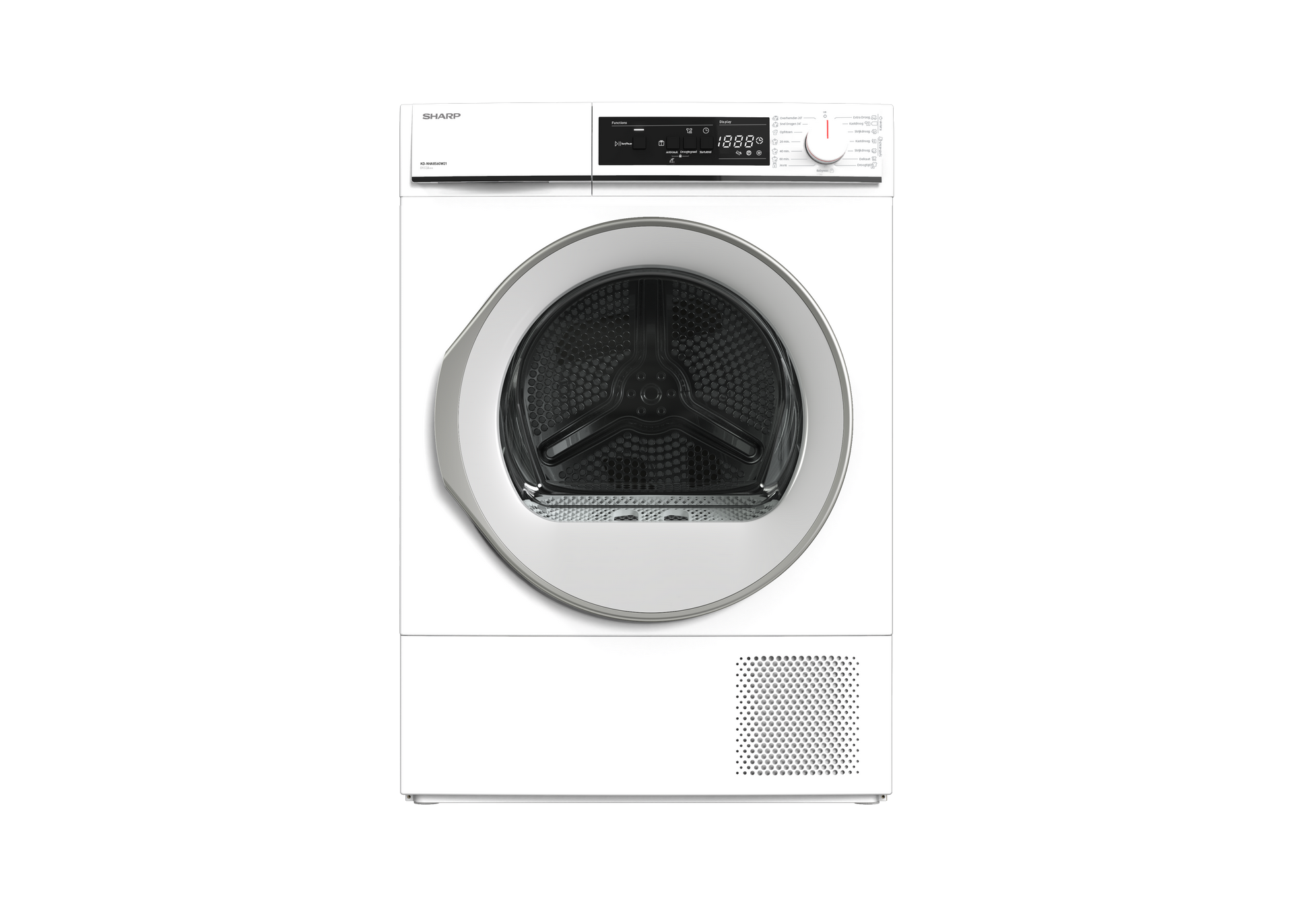 SHARP KD-NHA8S6GW21-BX Freestanding Tumble Dryer 8 kg A++ with Heat Pump Technology