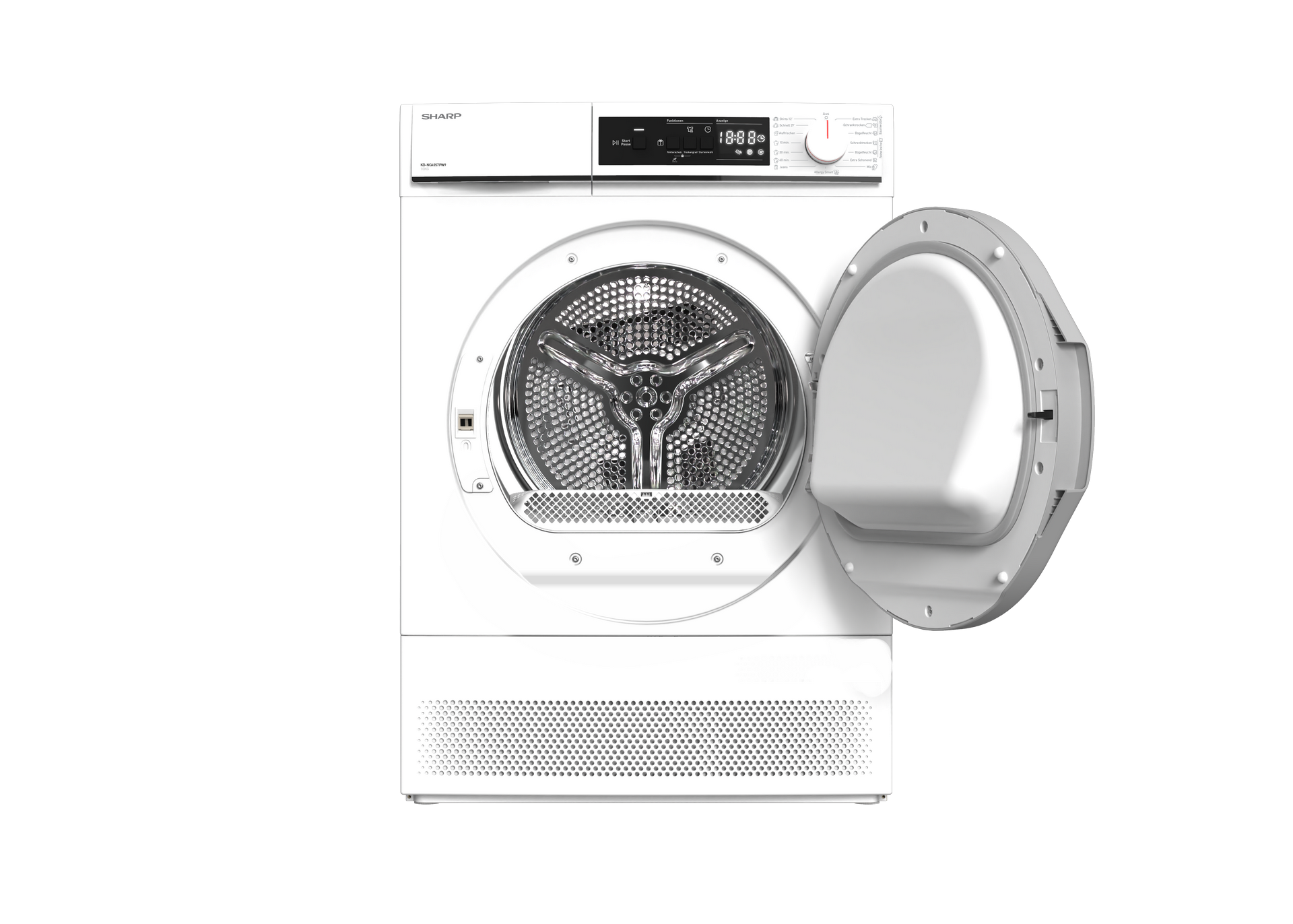 SHARP KD-NCA8S7PW91-DE Freestanding Tumble Dryer 8 kg B Class