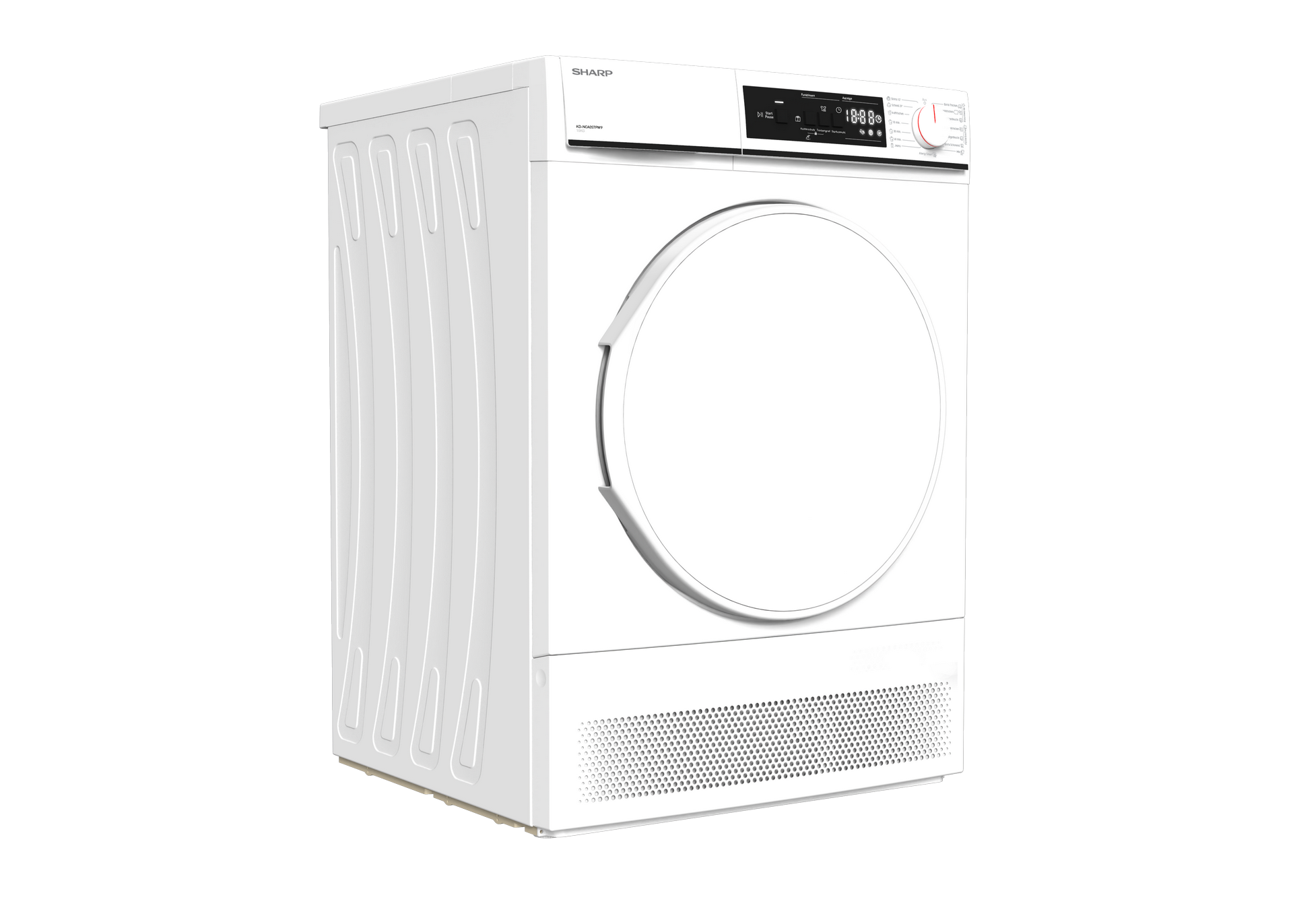 SHARP KD-NCA8S7PW91-DE Freestanding Tumble Dryer 8 kg B Class