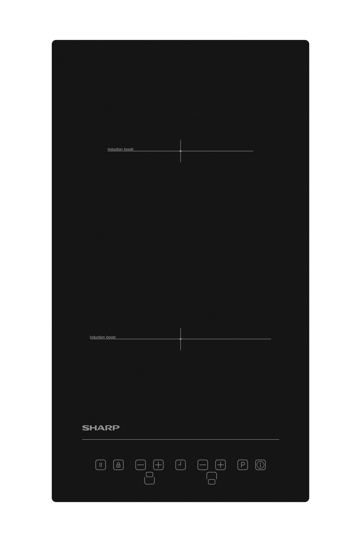 Sharp KH-3I25NT0K-EU Built-In 30cm Induction Hob, Toggle Touch Control-cpoy