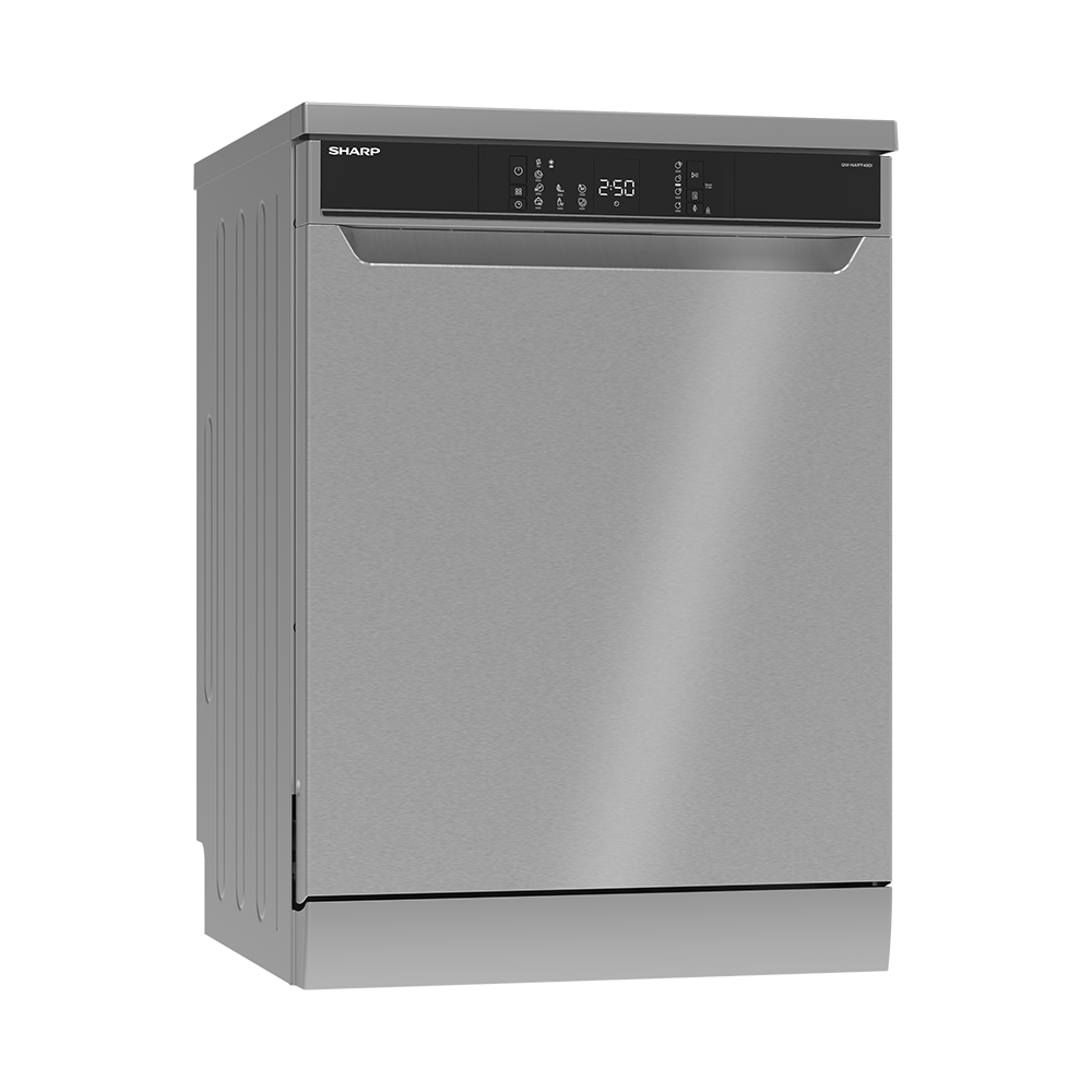 SHARP QW-NA1FF49DI-ES Freestanding 60 cm Dishwasher 14 PS 49 db D Class with Hygiene Technology
