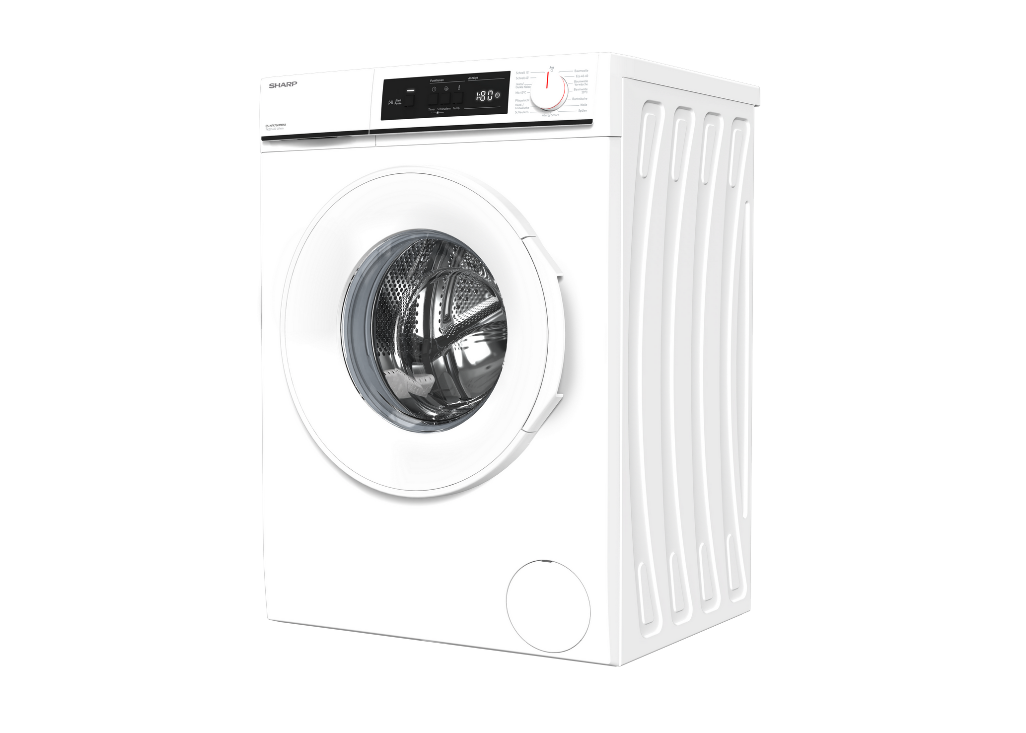 SHARP ES-NFA714WWNA-DE Freestanding Washing Machine 7 kg 1400 RPM A Class