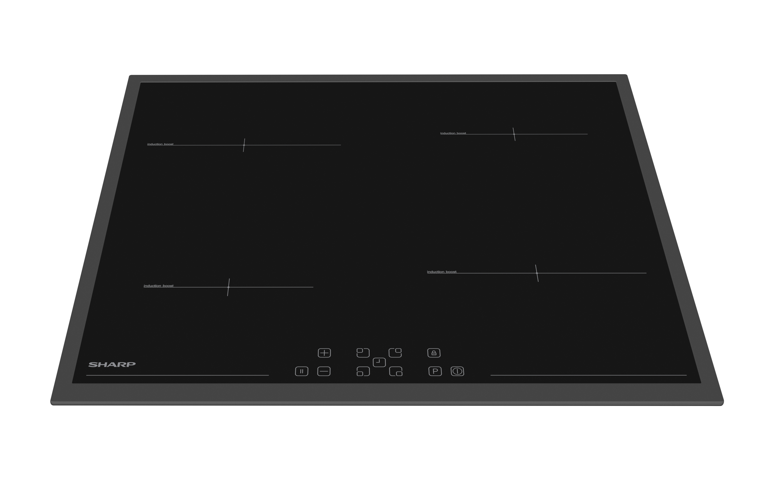 Sharp KH-6I33FTXK-EU Built-In 60cm Induction Hob, Toggle Touch Control