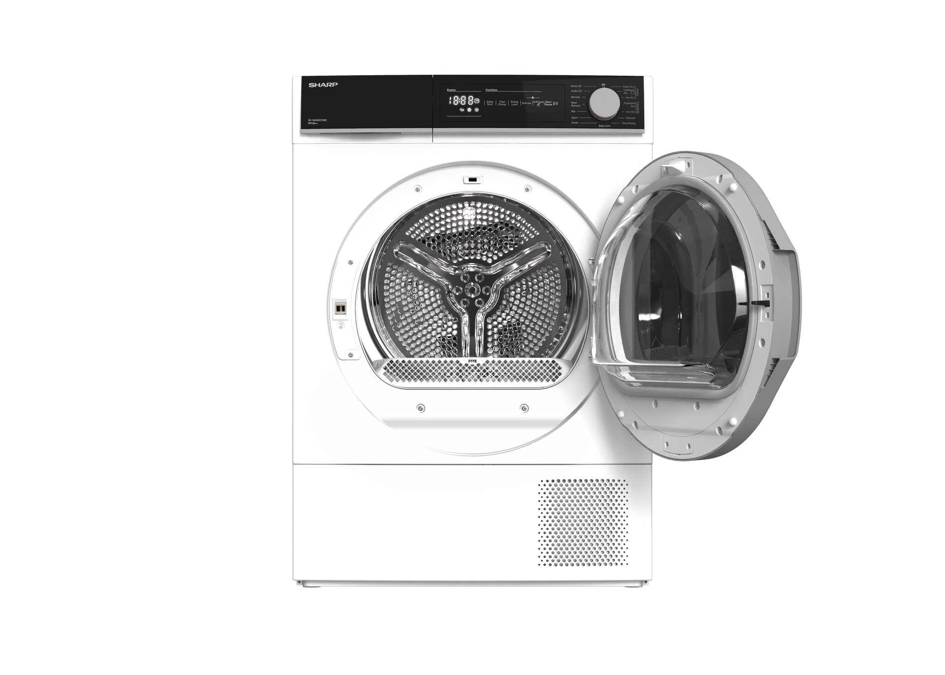 SHARP KD-NHH8S7GW21-EN Freestanding Tumble Dryer 8 kg A++