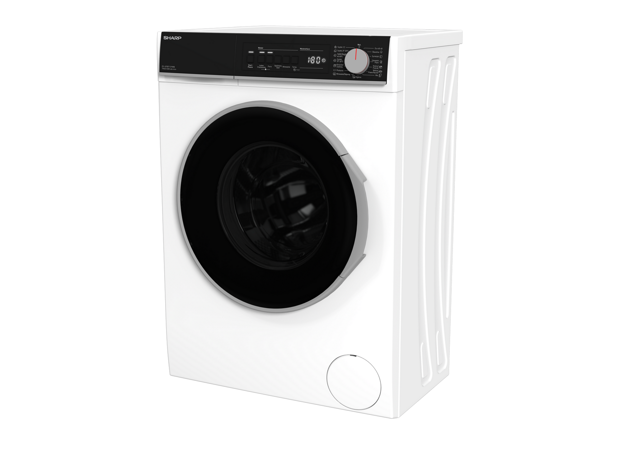 SHARP ES-SFB712YWB-PL Freestanding Washing Machine 7 kg 1200 RPM B Class