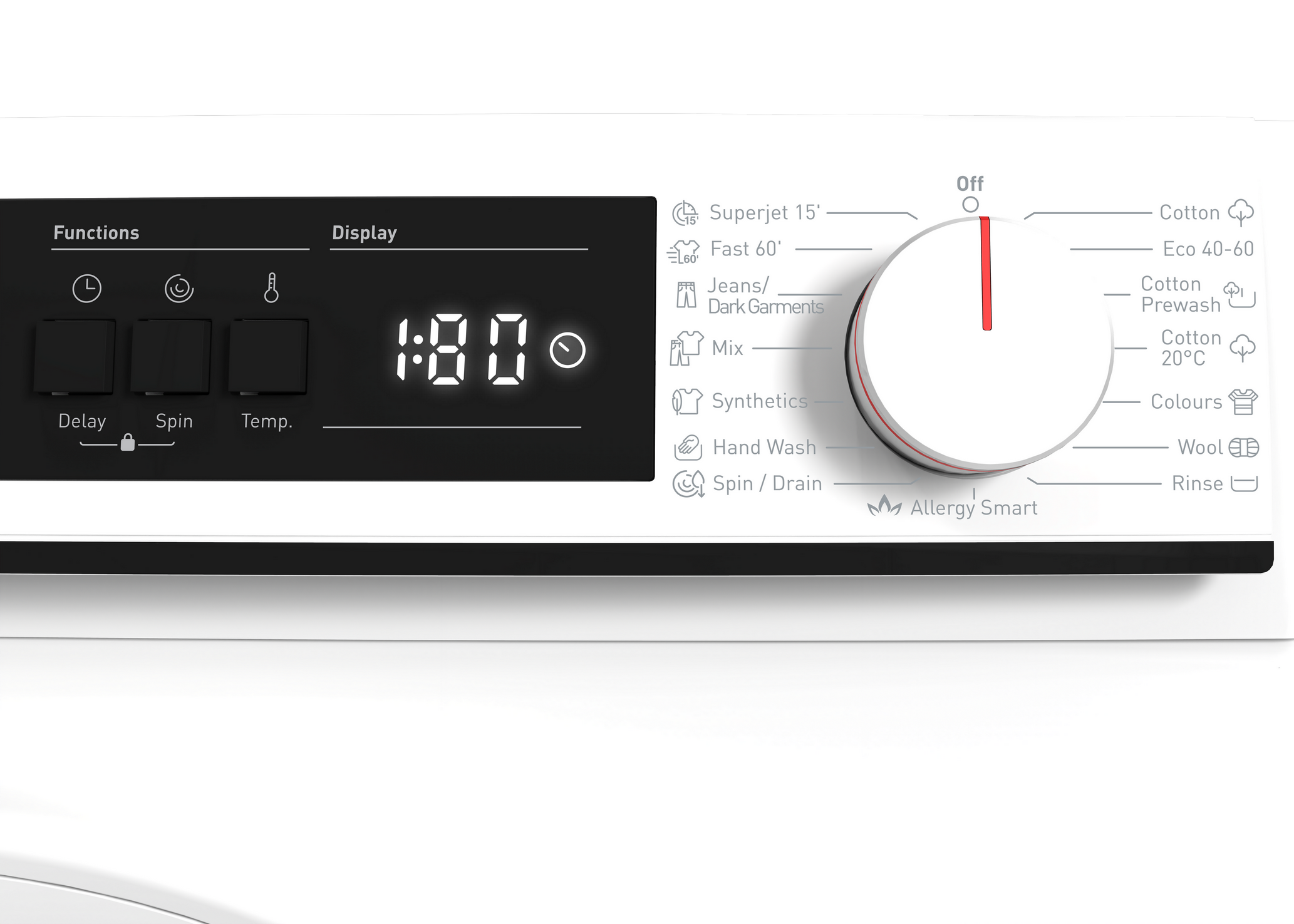 SHARP ES-NFA714BWNA-EE Freestanding Washing Machine 7 kg 1400 RPM A Class