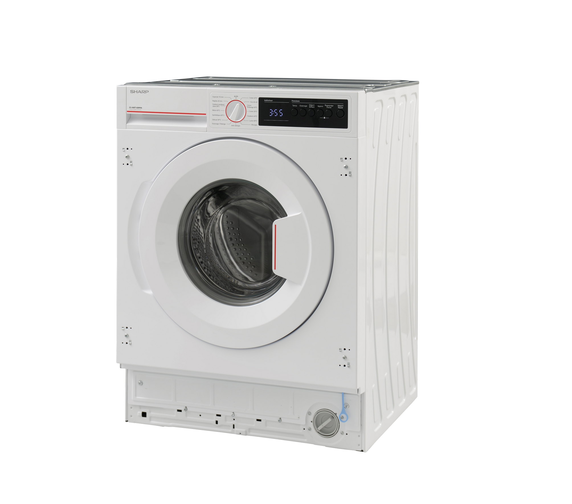 SHARP ES-NIB714BWNA-FR Integrated Washing Machine 7 kg 1400 RPM A Class