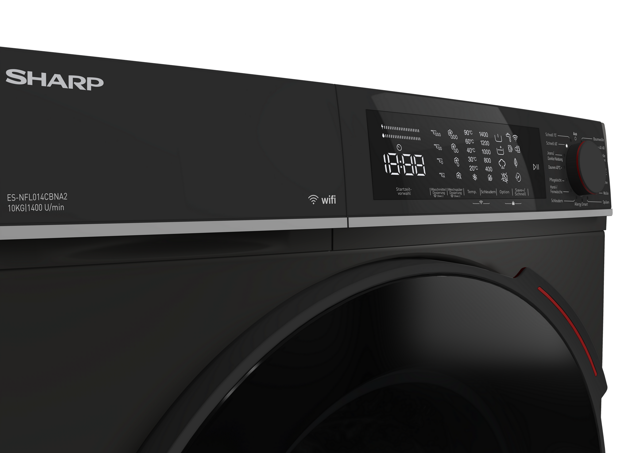 SHARP ES-NFL014CBNA2-CB Freestanding Washing Machine 10 kg 1400 RPM A Class