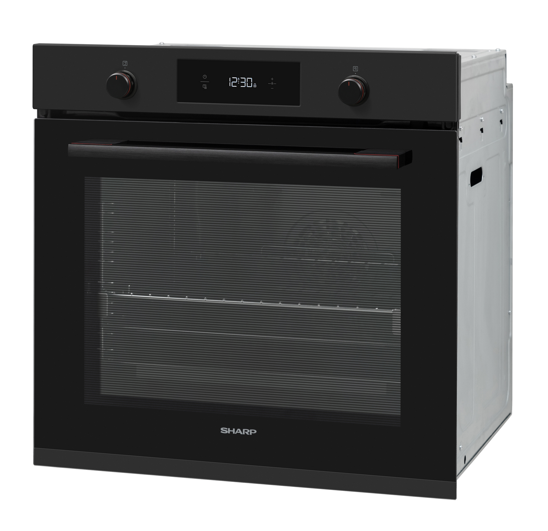 Sharp K-71P28BNH-EU Built-In 78lt. Pyrolytic Multifunction Oven, Matte Black