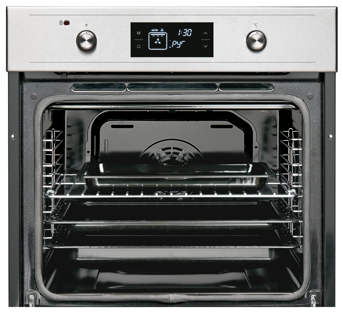 Sharp K-61V28IM1-EU Built-In 69lt. Pyrolytic Multifunction Oven, Inox