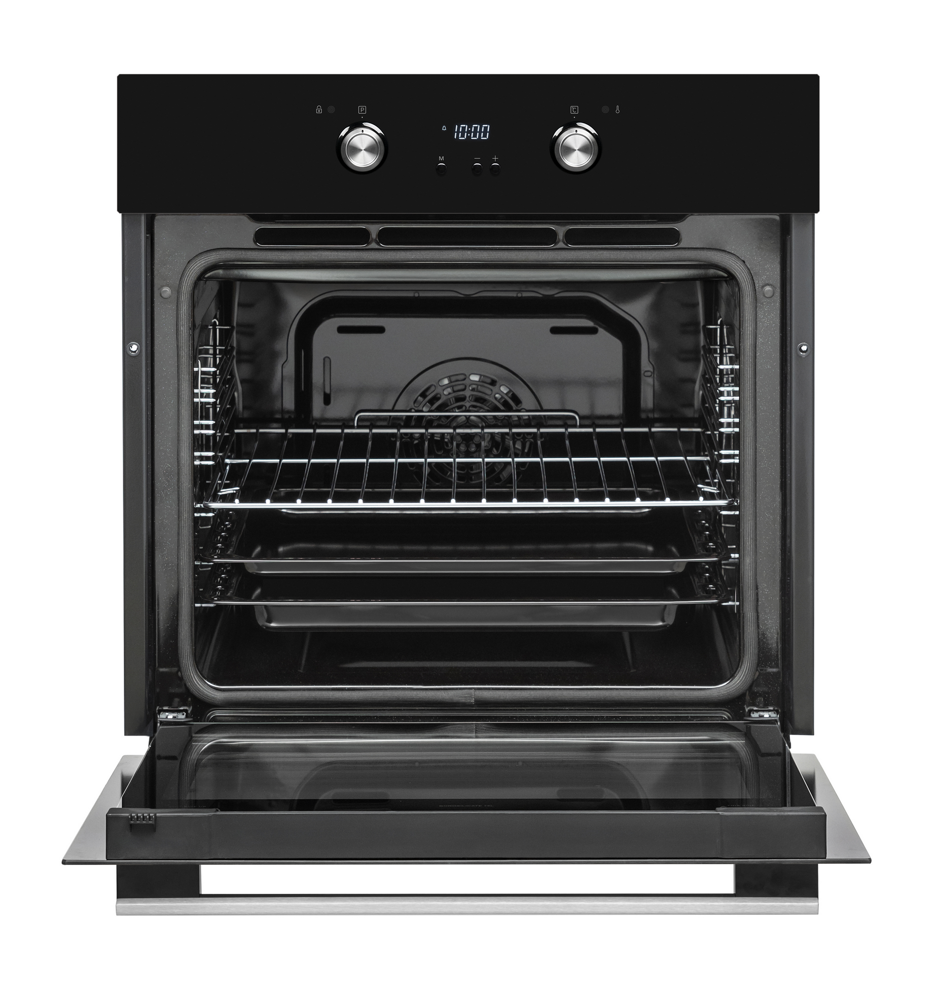 Sharp K-61D27BM1-EU Built-In 69lt. Pyrolytic Fan Assisted Oven, Black