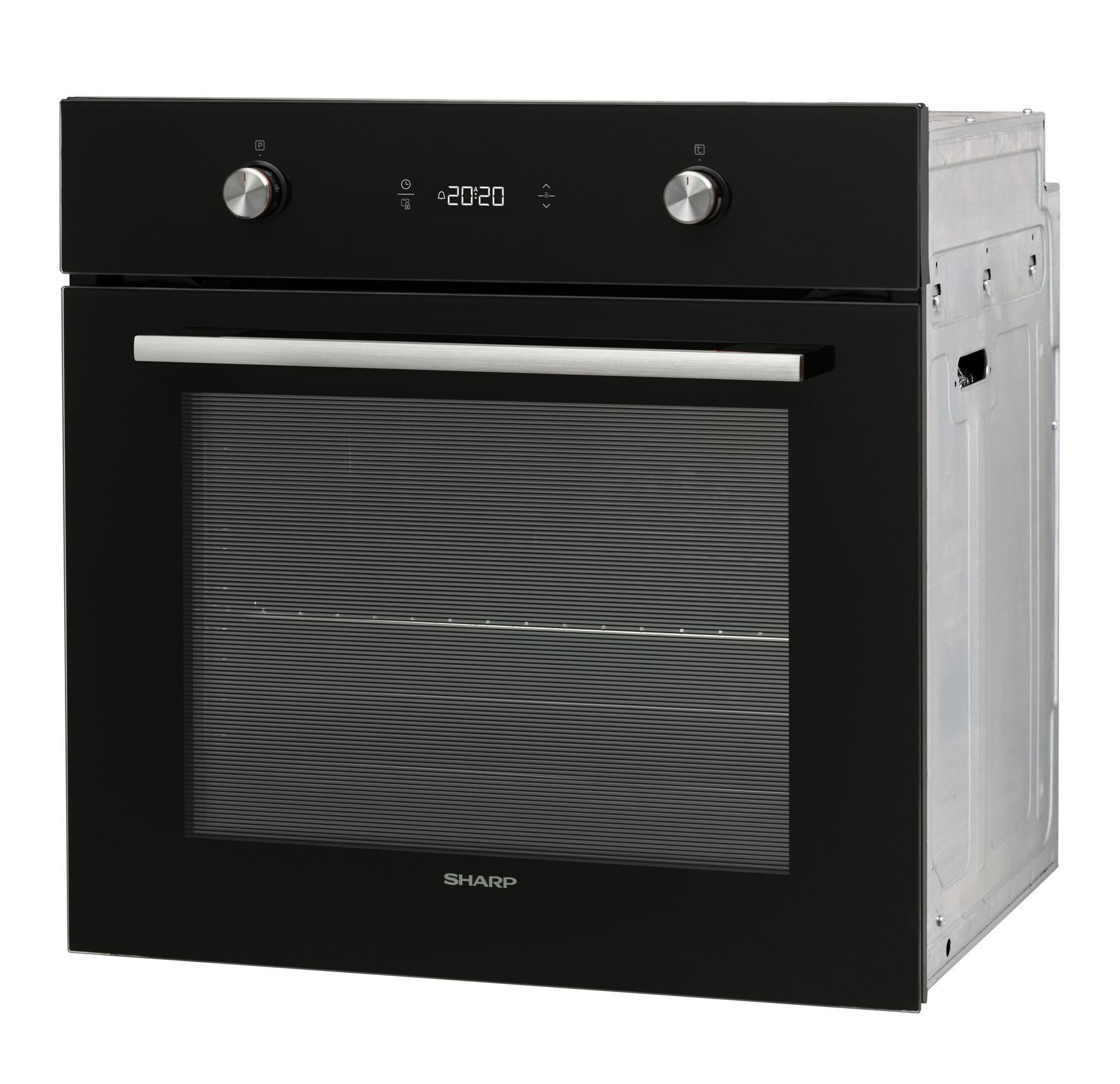 Sharp K-61P27BNM-EU Built-In 69lt. Pyrolytic Fan Assisted Oven, Black
