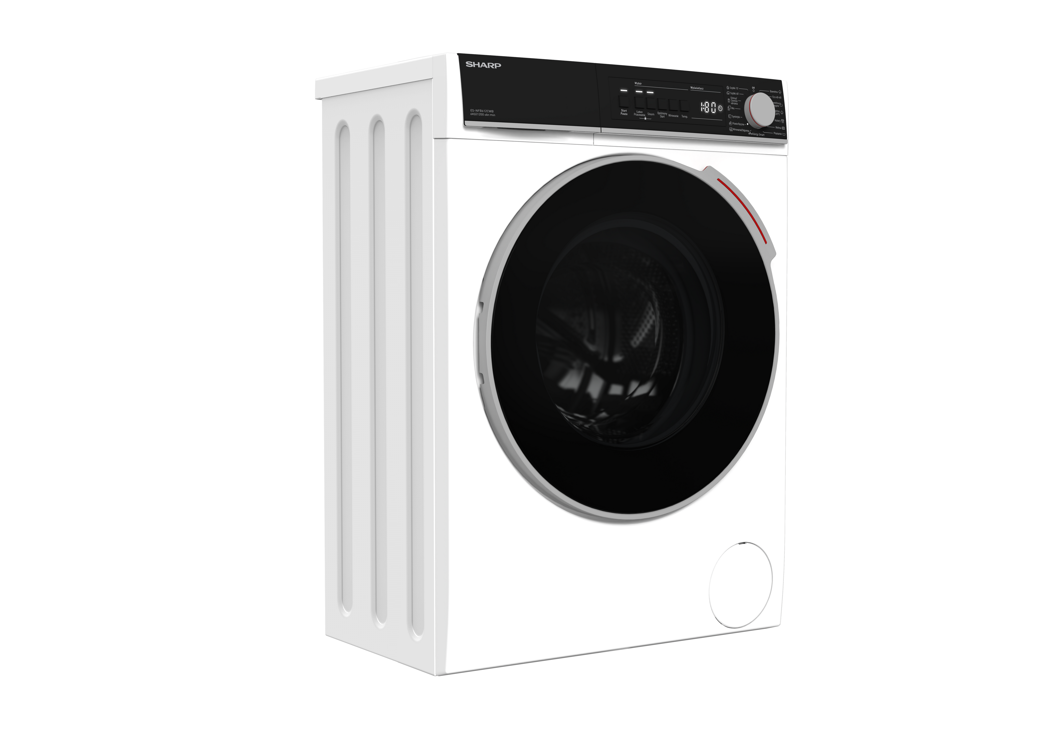 SHARP ES-NFB612CWB-PL Freestanding Washing Machine 6 kg 1200 RPM B Class