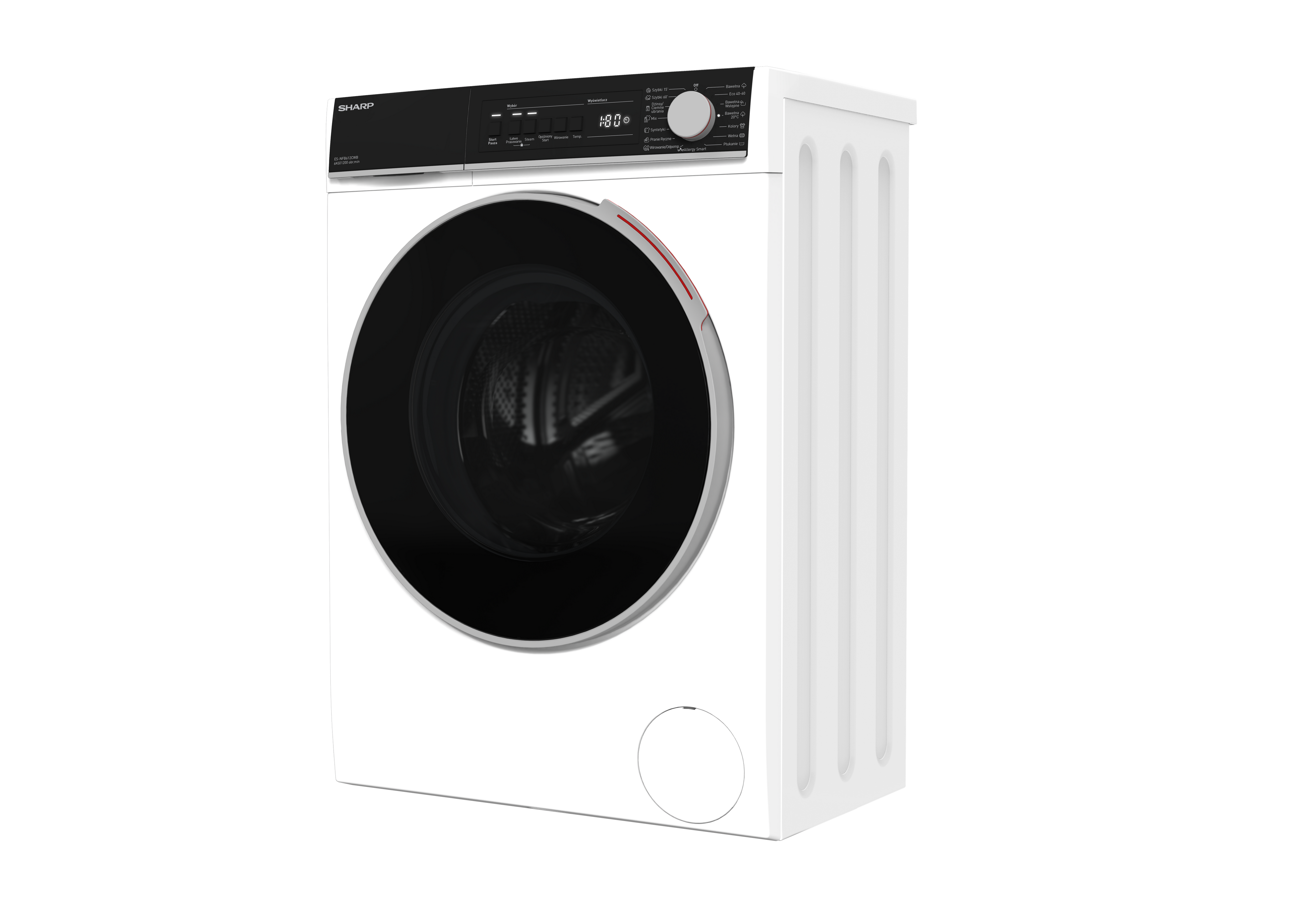 SHARP ES-NFB612CWB-PL Freestanding Washing Machine 6 kg 1200 RPM B Class