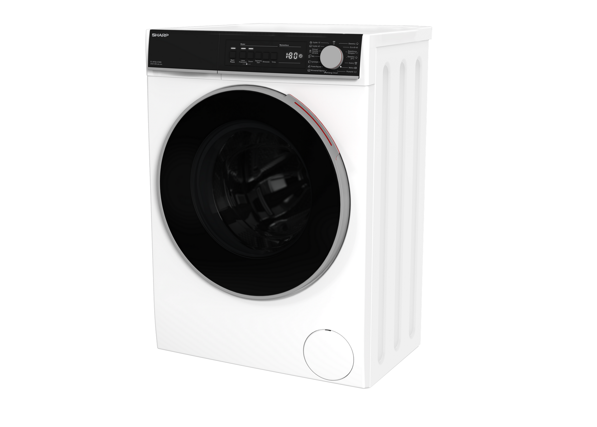 SHARP ES-NFB612CWB-PL Freestanding Washing Machine 6 kg 1200 RPM B Class