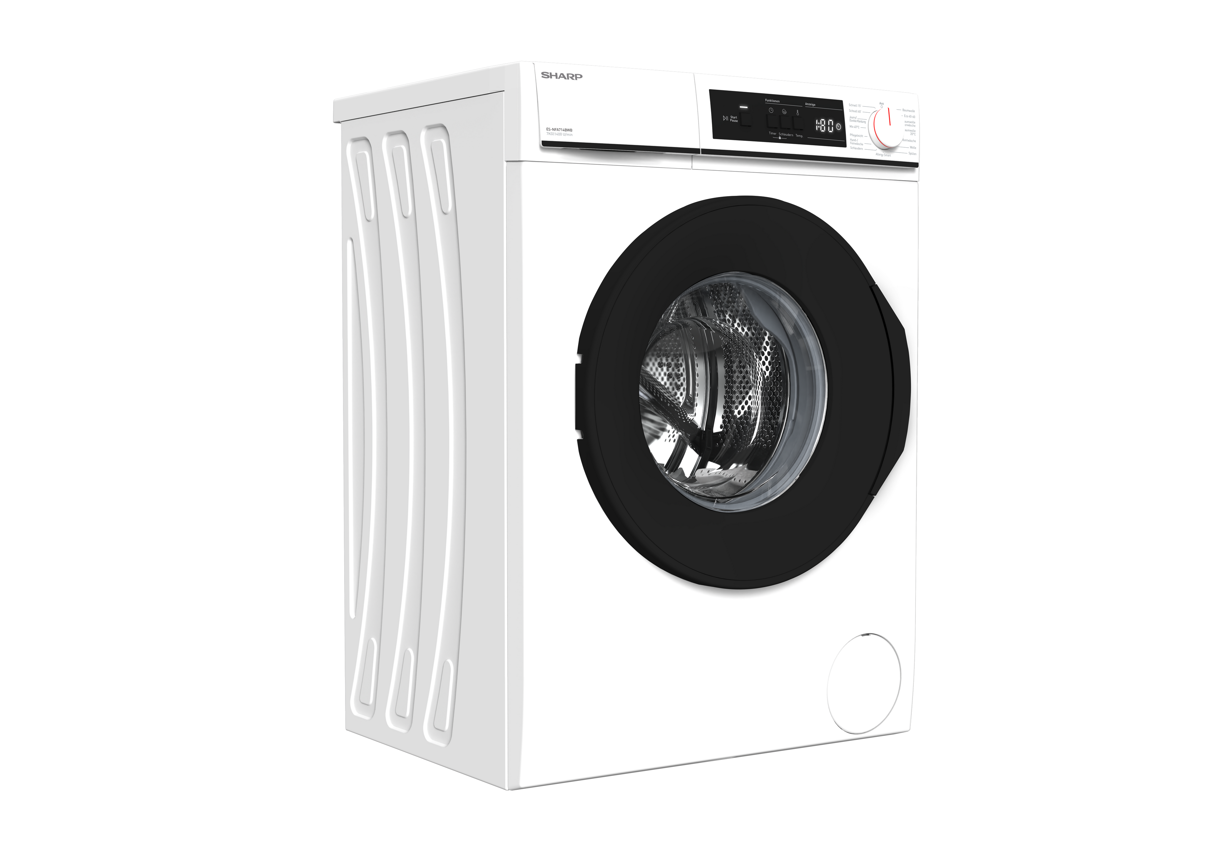 SHARP ES-NFA714BWB-DE Freestanding Washing Machine 7 kg 1400 RPM B Class