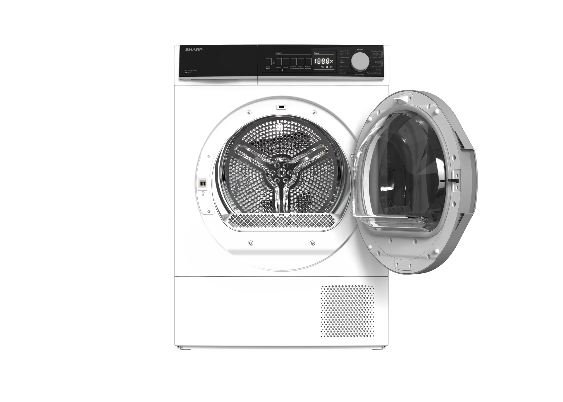 SHARP KD-NHB9S7GW2-IT Freestanding Tumble Dryer 9 kg   A++ with Heat Pump Technology