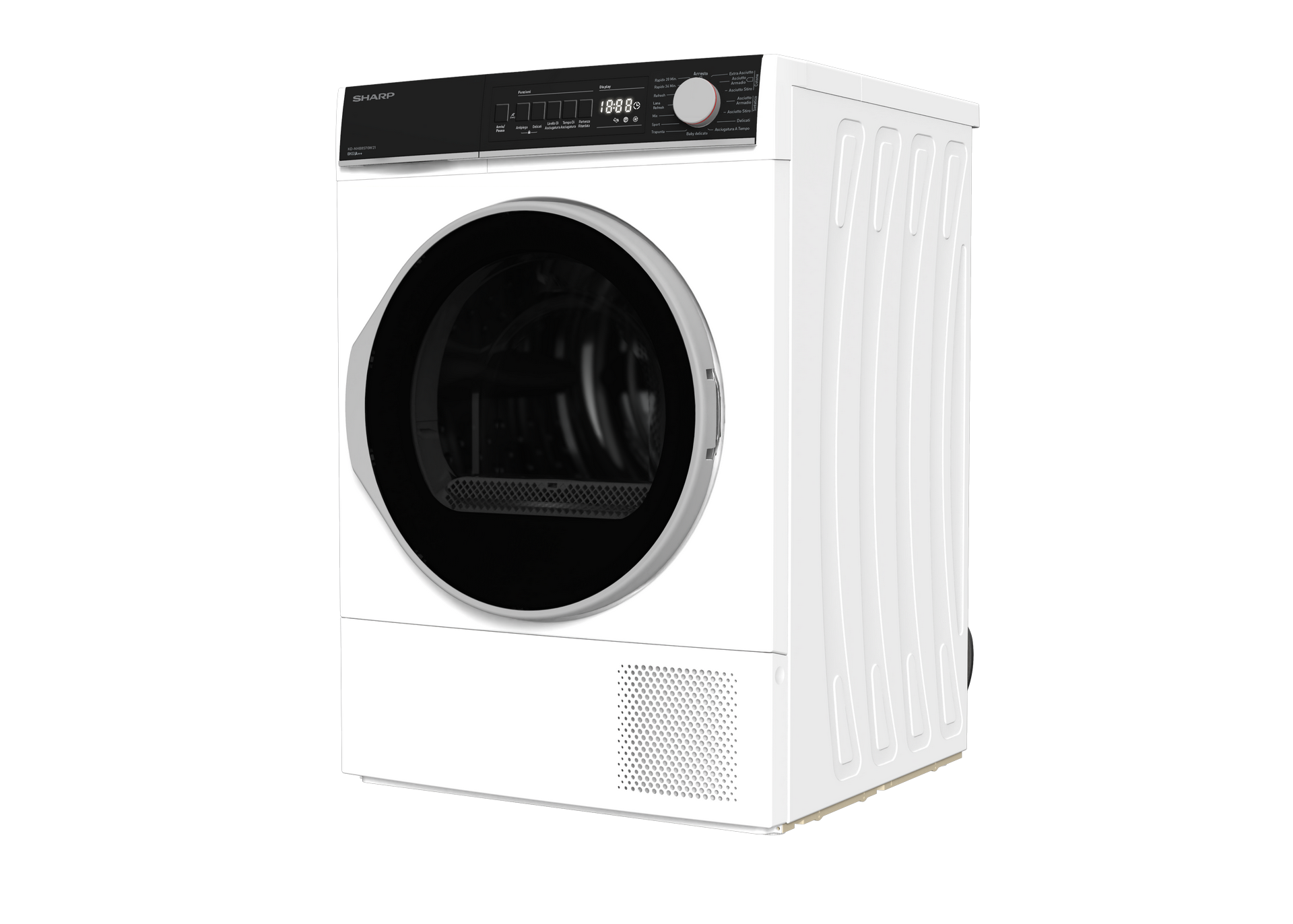 SHARP KD-NHB9S7GW2-IT Freestanding Tumble Dryer 9 kg A++