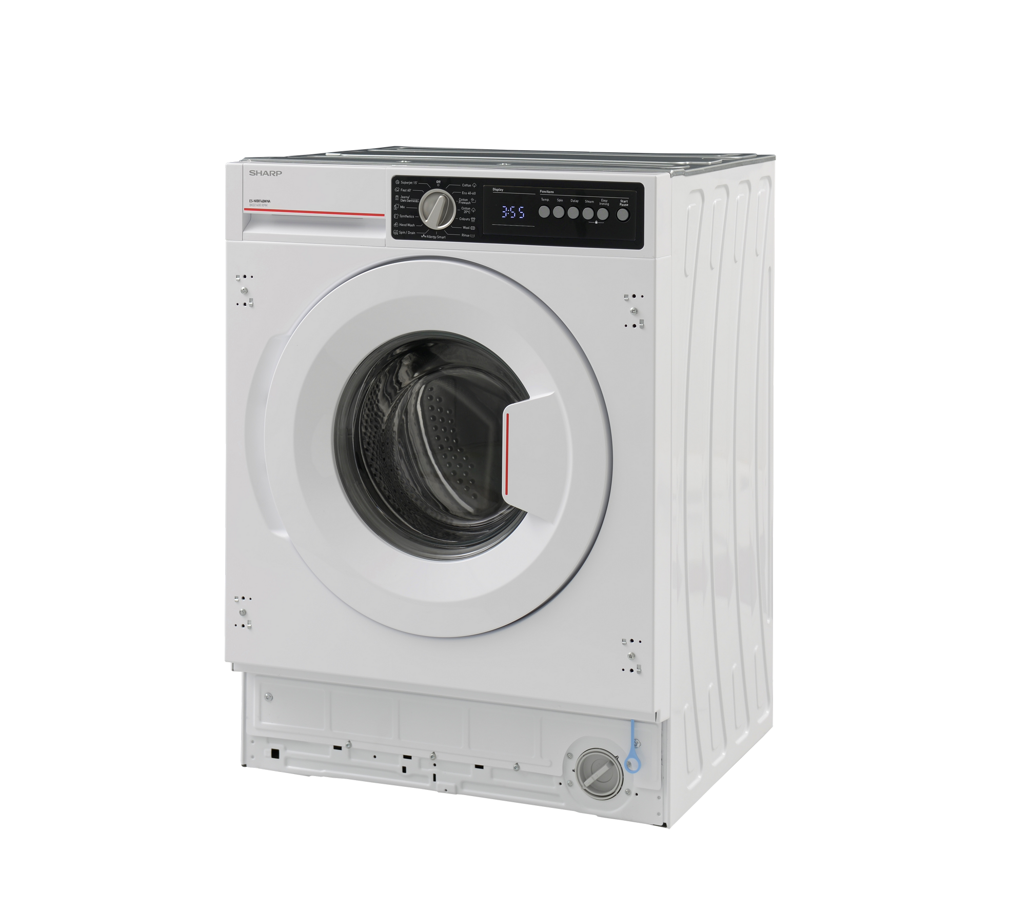 SHARP ES-NIB814BWNA-EE Integrated Washing Machine 8 kg 1400 RPM A Class