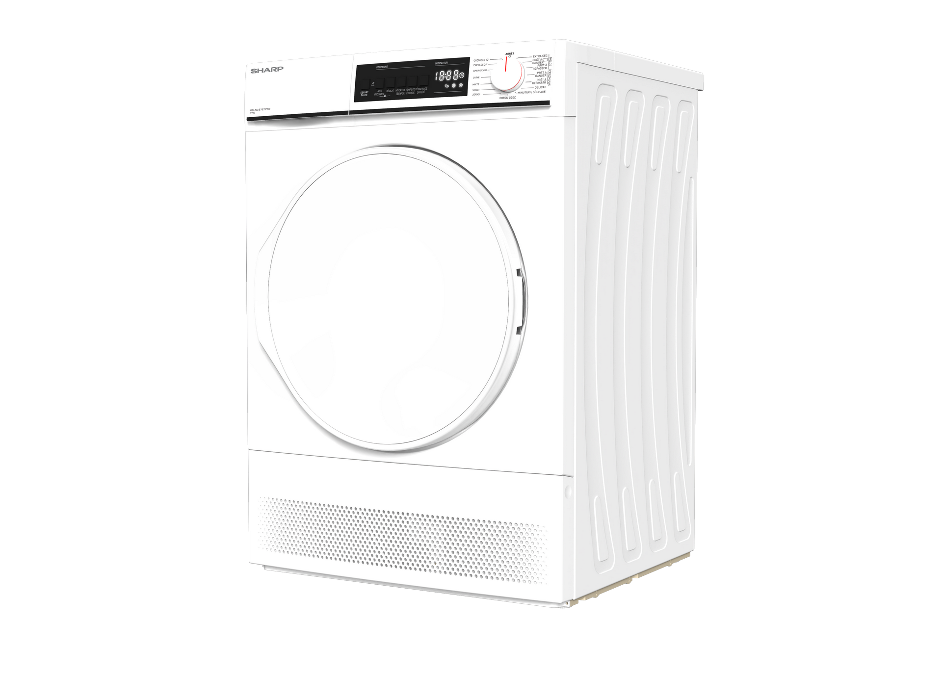 SHARP KD-NCB7S7PW91-FR Freestanding Tumble Dryer 7 kg B Class