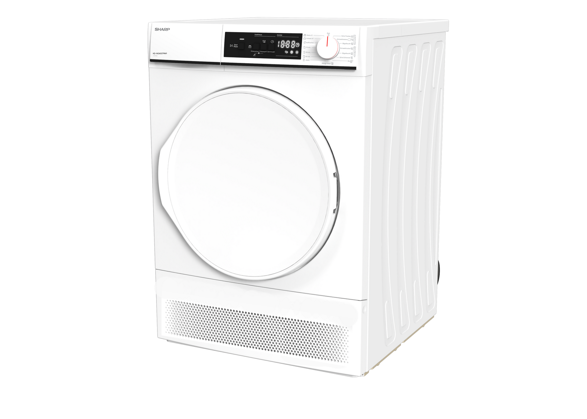 SHARP KD-NCA8S7PW91-DE Freestanding Tumble Dryer 8 kg B Class