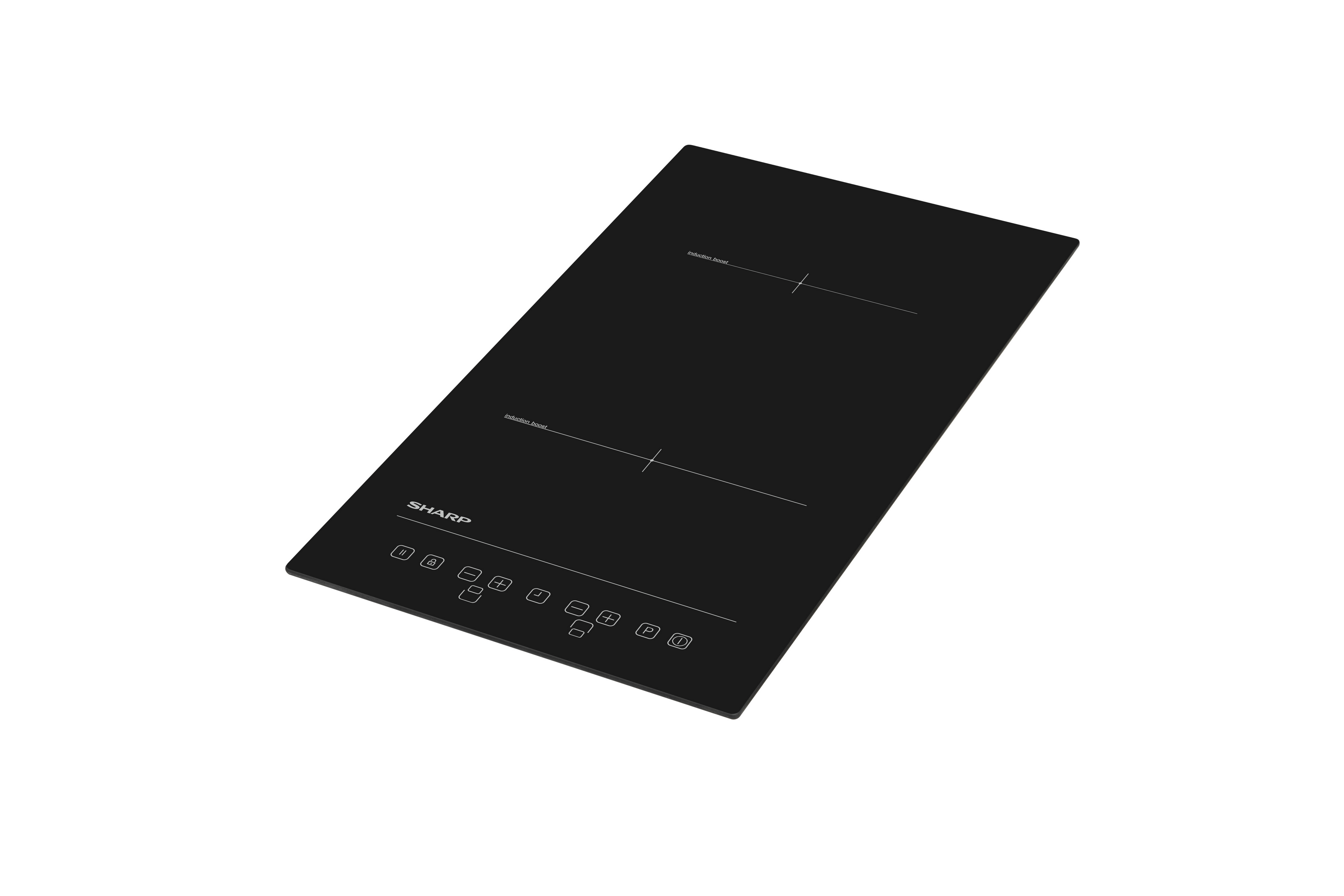 Sharp KH-3I25NT0K-EU Built-In 30cm Induction Hob, Toggle Touch Control