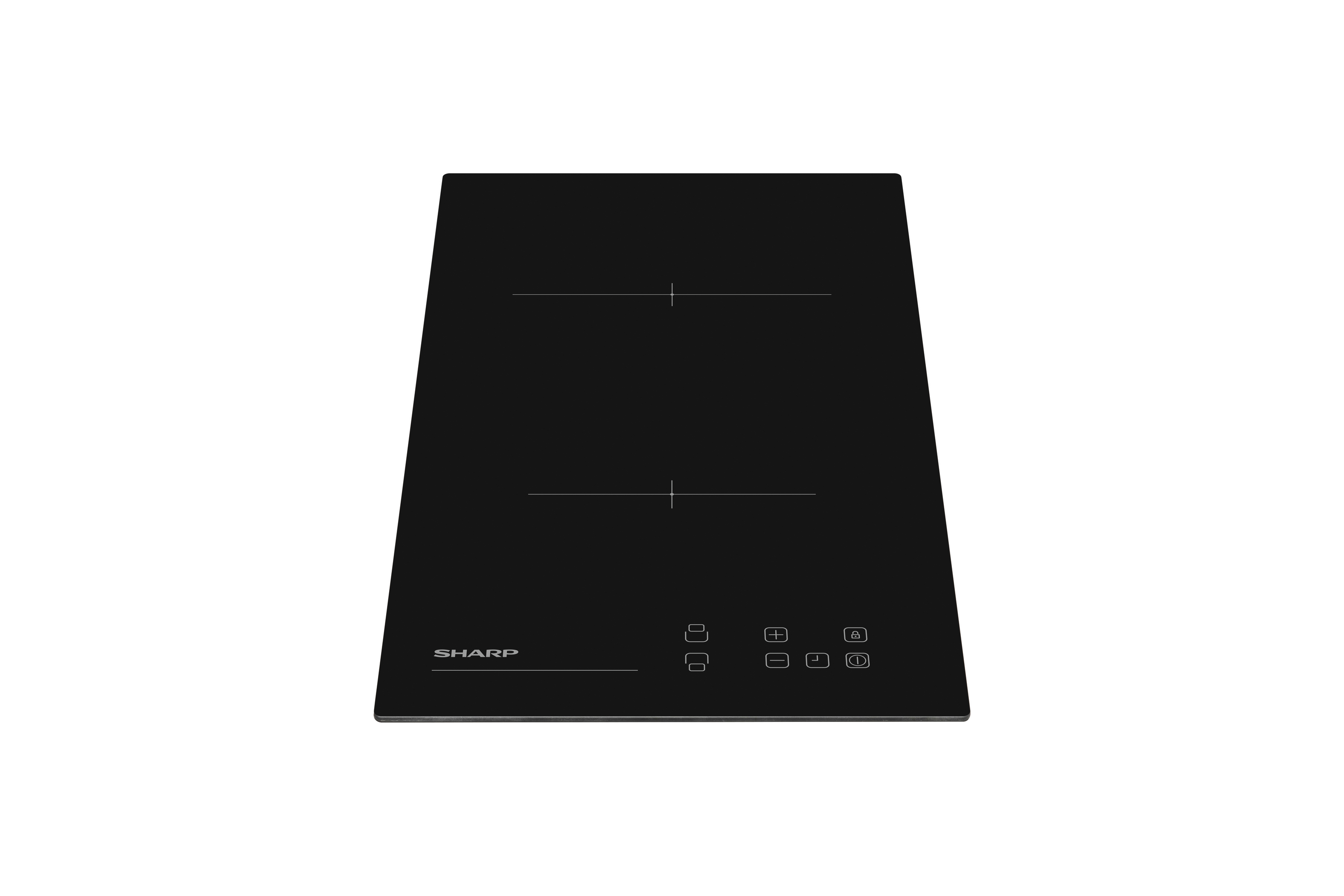 Sharp KH-3V19NT0K-EU Built-In 30cm Vitroceramic Hob, Toggle Touch Control
