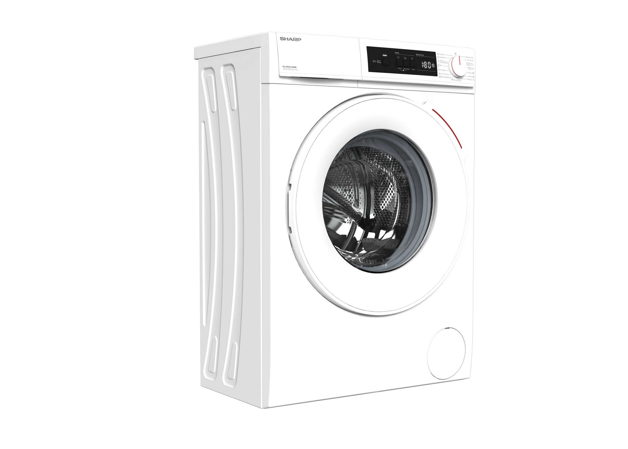 SHARP ES-NFA612DWB-PL Vrijstaande Wasmachine 6 kg 1200 RPM B klasse