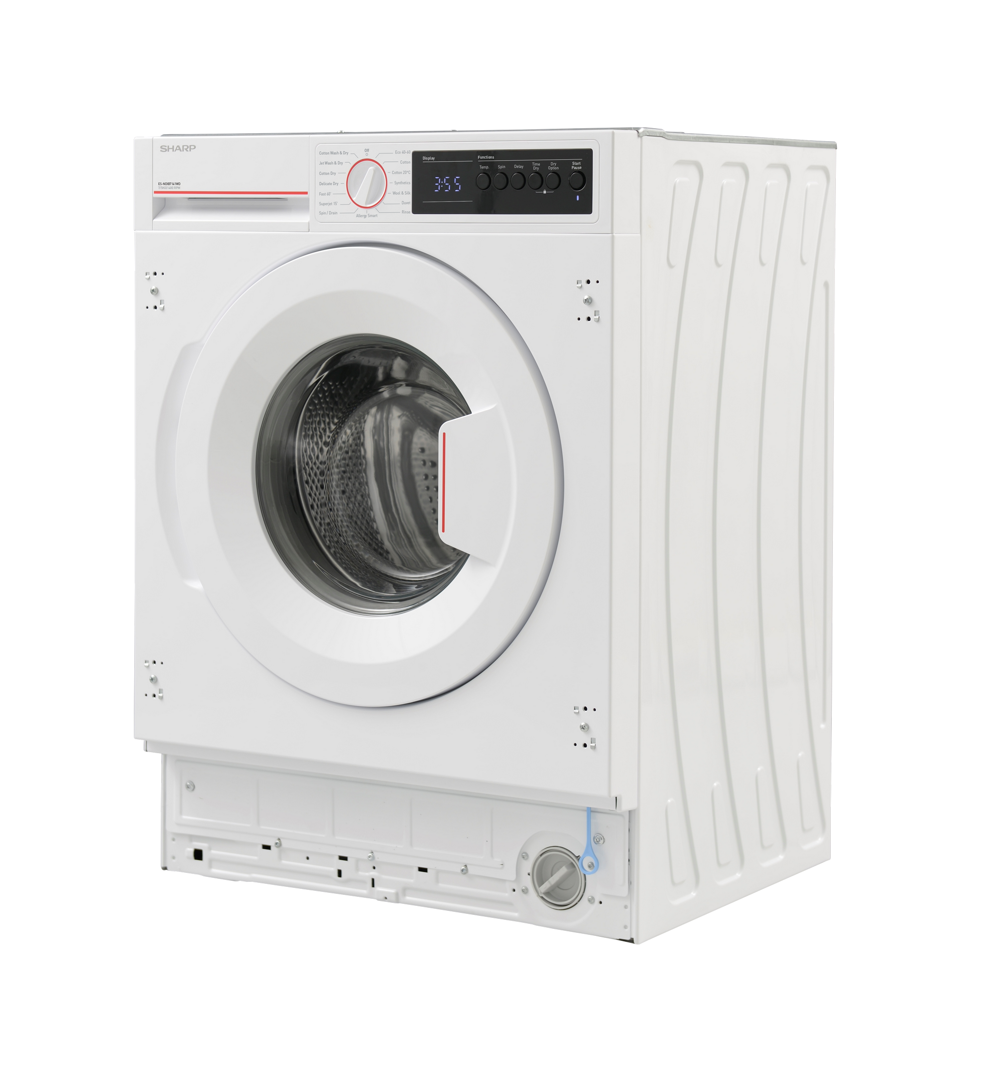 SHARP ES-NDIB7141WD-EN Integrated Washer Dryer 7 / 5 kg 1400 RPM E Class