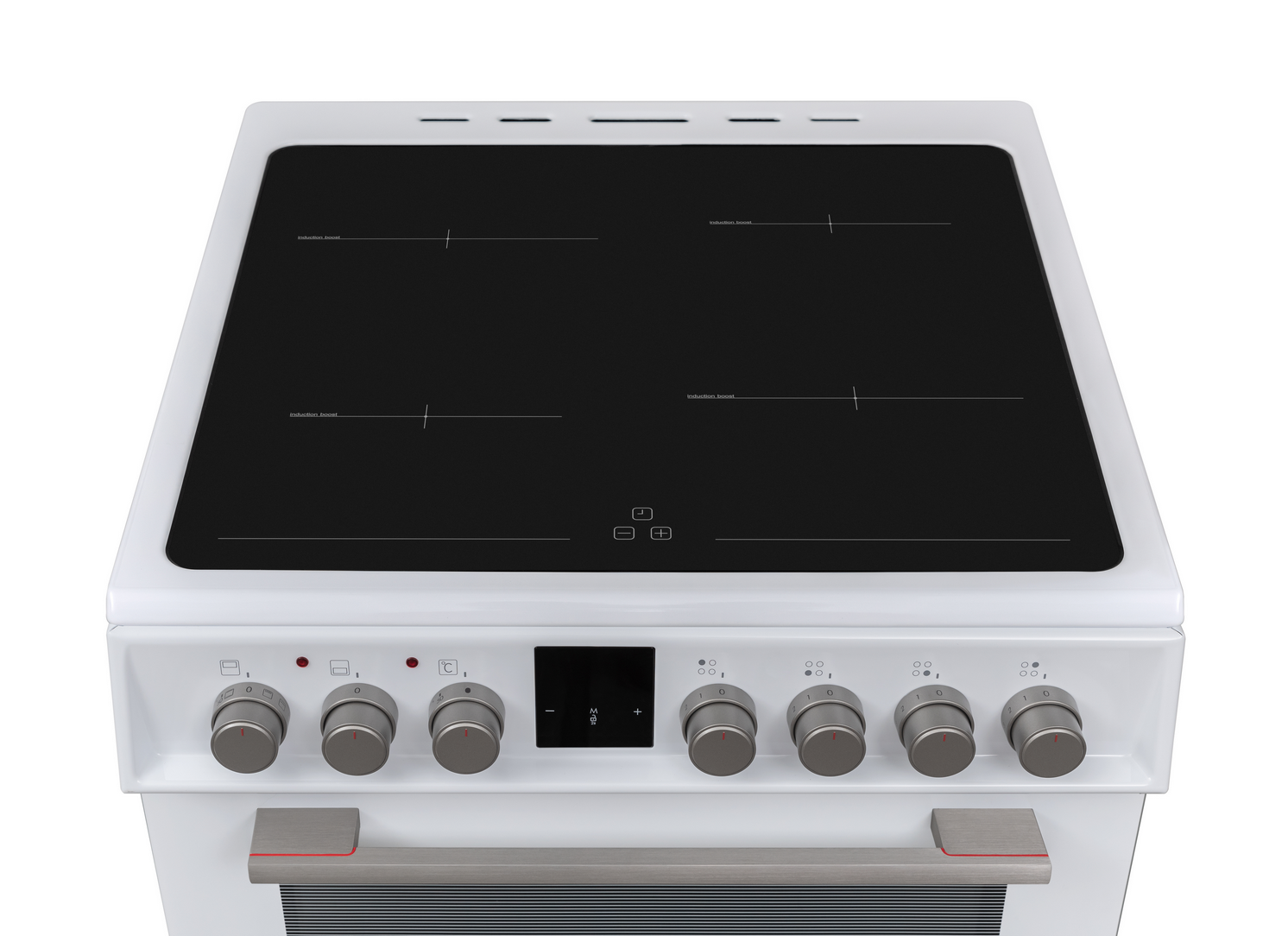 Sharp KF-66DIDD04WM1I-EN 60x60cm Freestanding Induction Double Oven, White