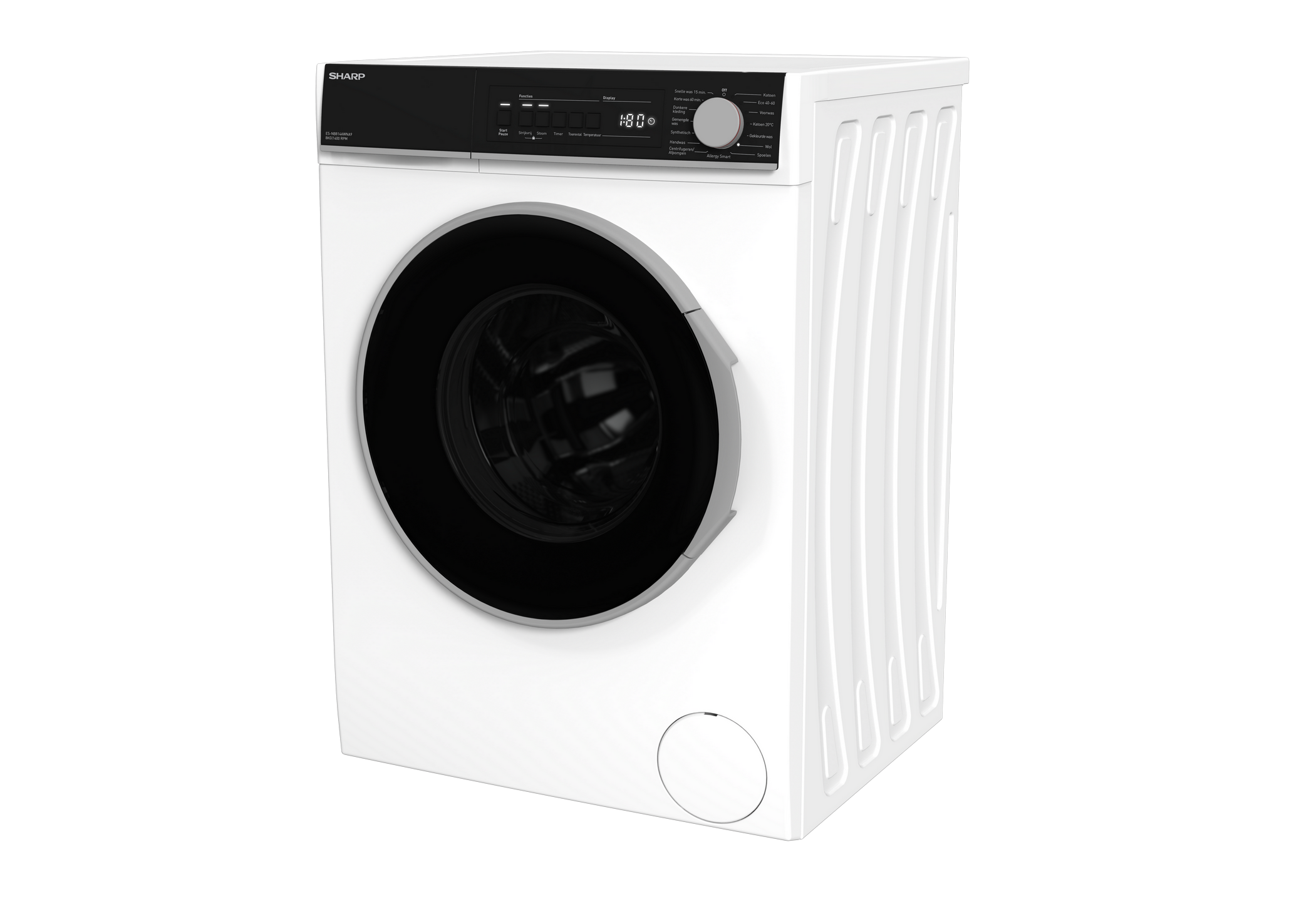 SHARP ES-NB814AWNA9-BX Freestanding Washing Machine 8 kg 1400 RPM A Class