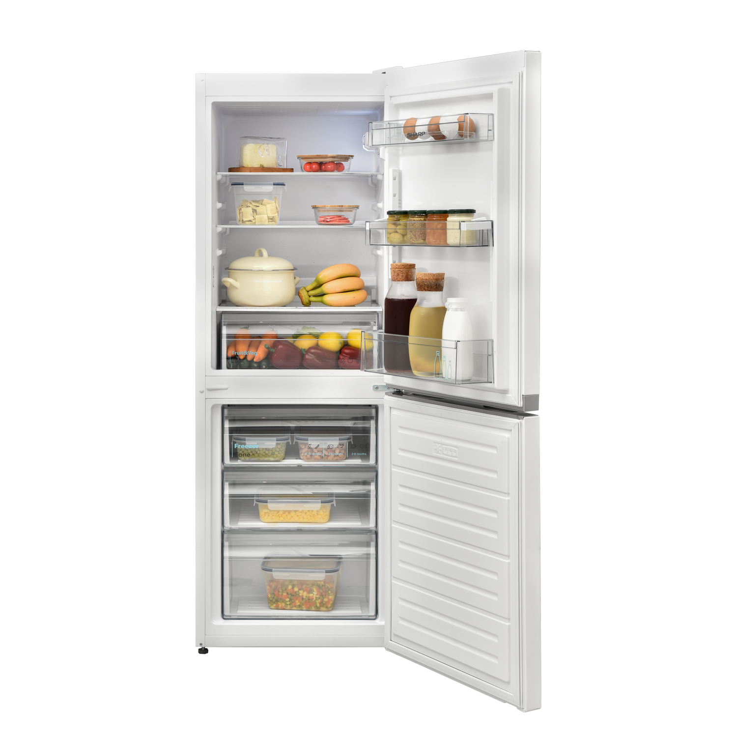 SHARP SJ-FBB02DTXWE-EU 54cm Fridge-Freezer