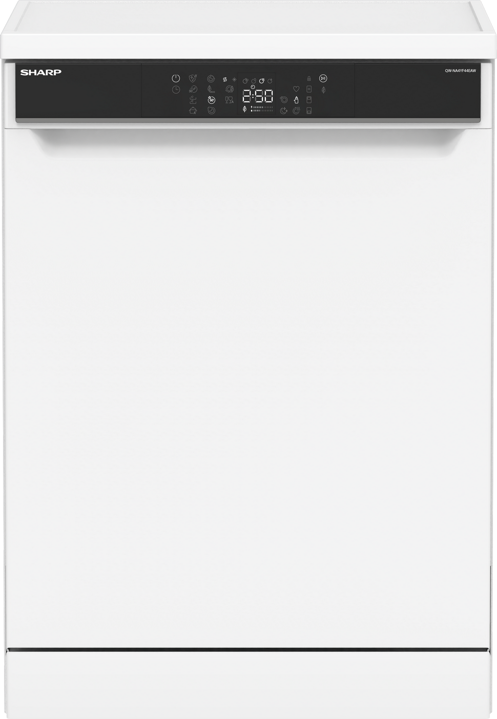 SHARP QW-NA4YF44EAW Freestanding 60cm Dishwasher 14PS 44 Db A Class with EcoBox Technology