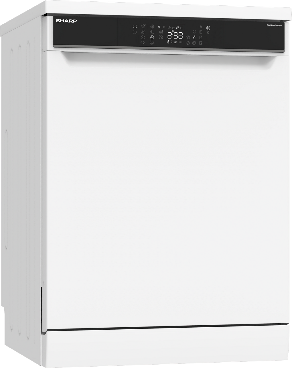 SHARP QW-NA4YF44EAW Freestanding 60cm Dishwasher 14PS 44 Db A Class