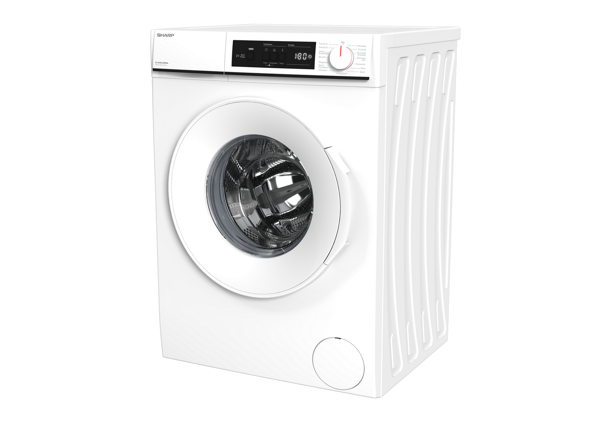 SHARP ES-NFA814WWNA-DE Freestanding Washing Machine 8 kg 1400 RPM A Class