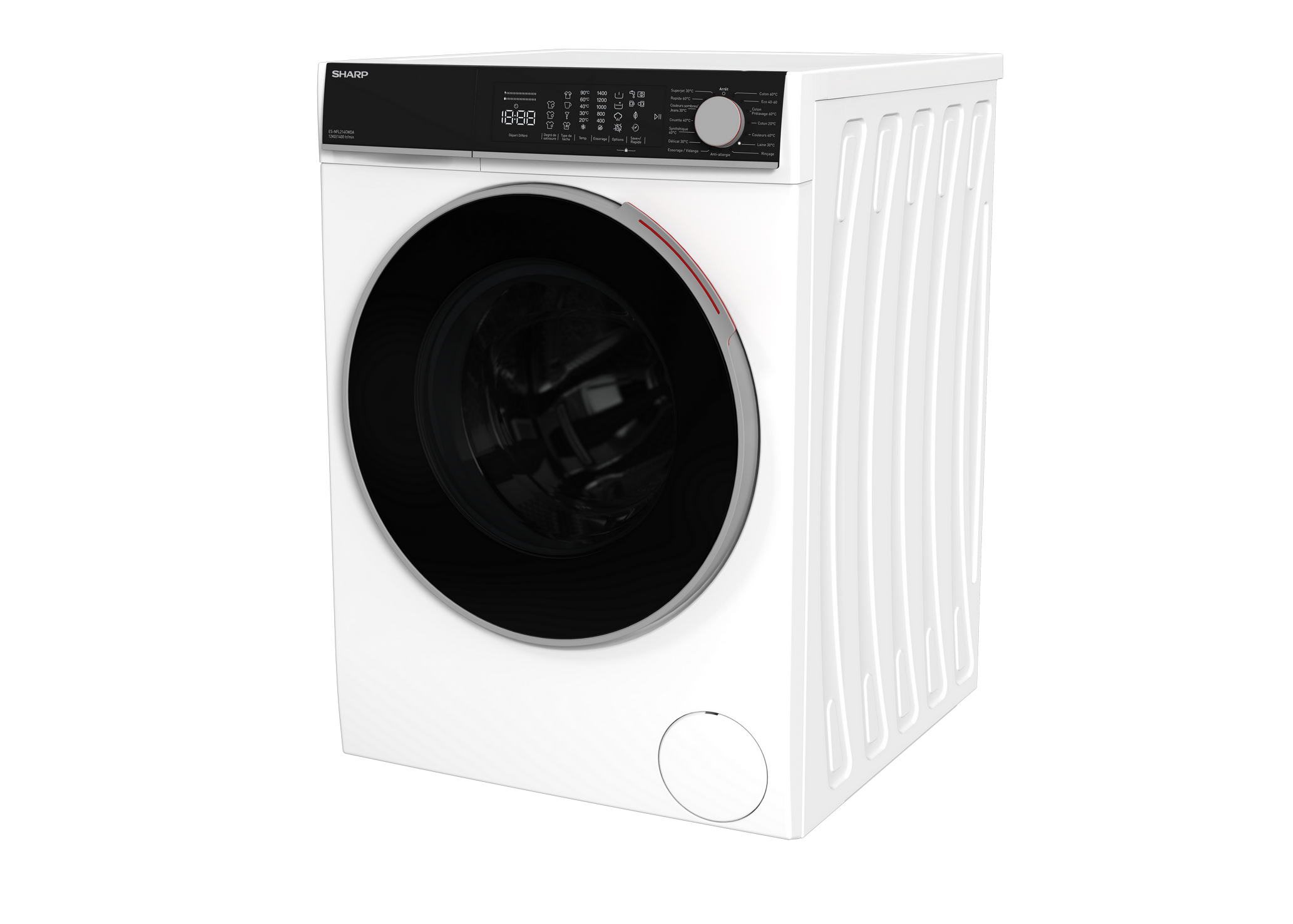 SHARP ES-NFL214CWDA-FR Freestanding Washing Machine 12 kg 1400 RPM A Class