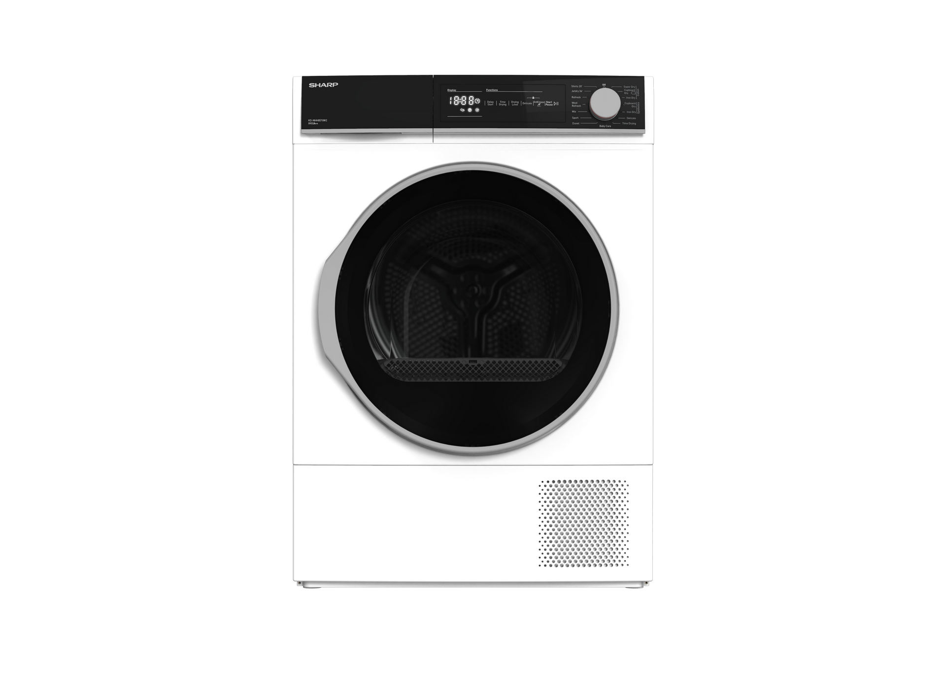 SHARP KD-NHH8S7GW21-EN Freestanding Tumble Dryer 8 kg  A++ with Heat Pump Technology