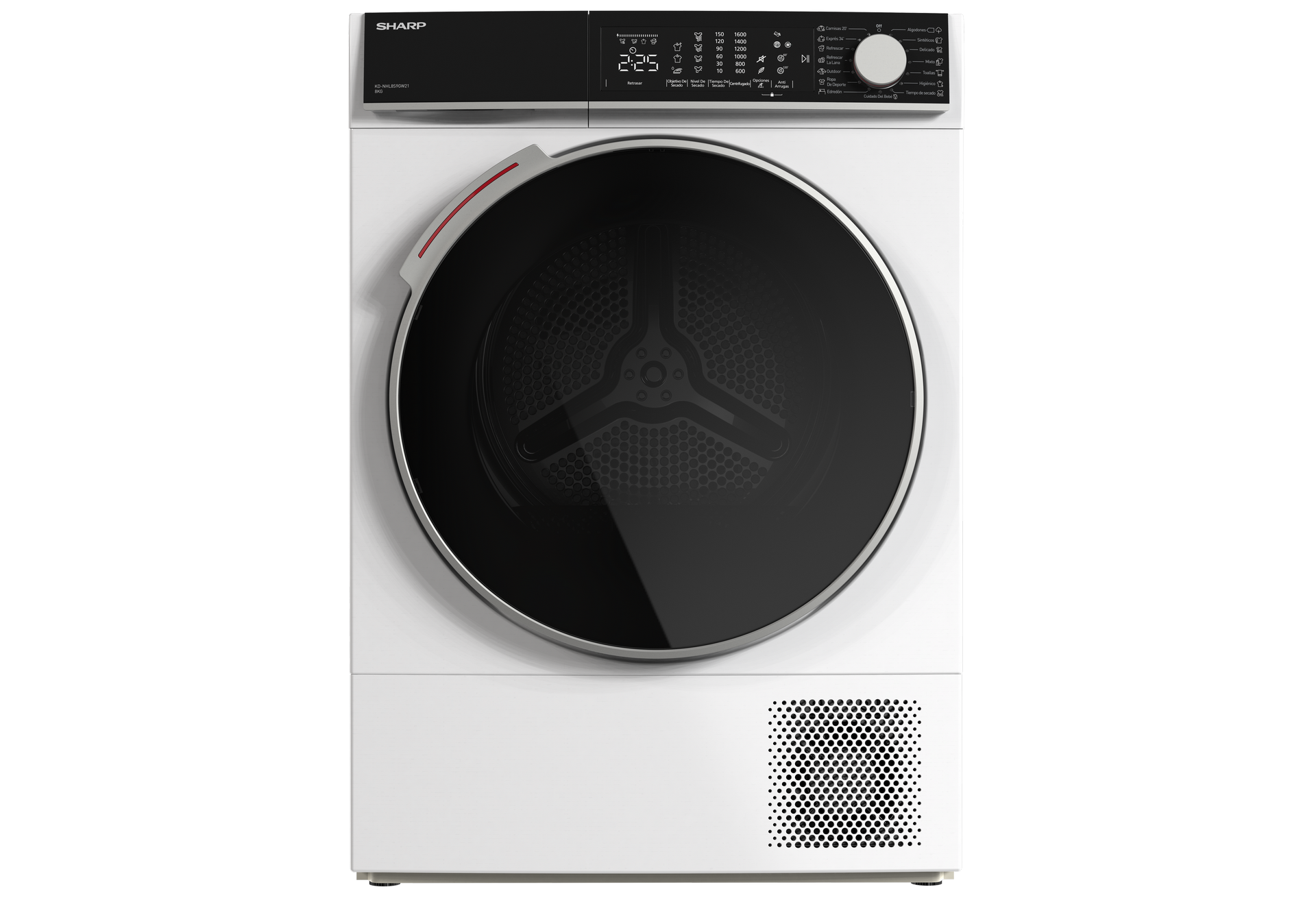 SHARP KD-NHL8S9GW21-ES Freestanding Tumble Dryer 8 kg  A++ with Heat Pump Technology