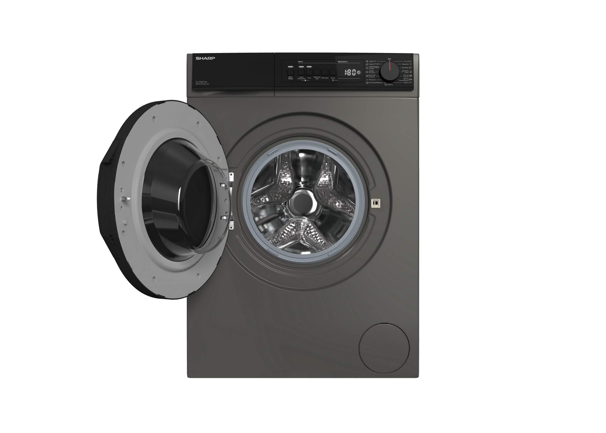 SHARP ES-SFB812YAA-PL Freestanding Washing Machine 8 kg 1400 RPM A Class