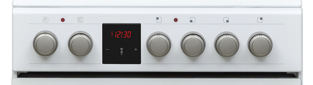 Sharp KF-56VDD19W-DE 50x60cm Freestanding Vitroceramic Single Oven, White