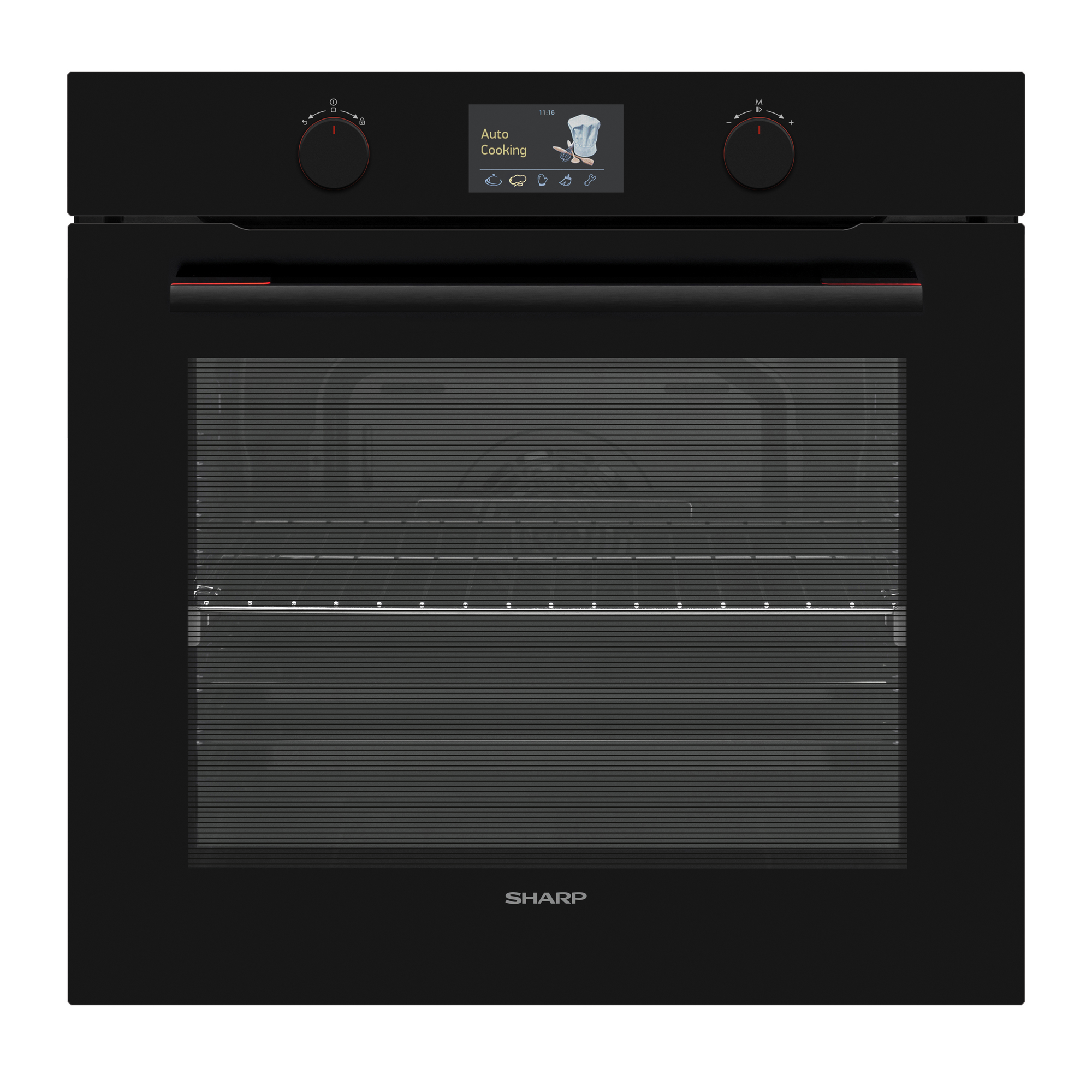 Sharp KA-70S51BNM-EU Built-In 78lt. Standard Multifunction Oven, Black