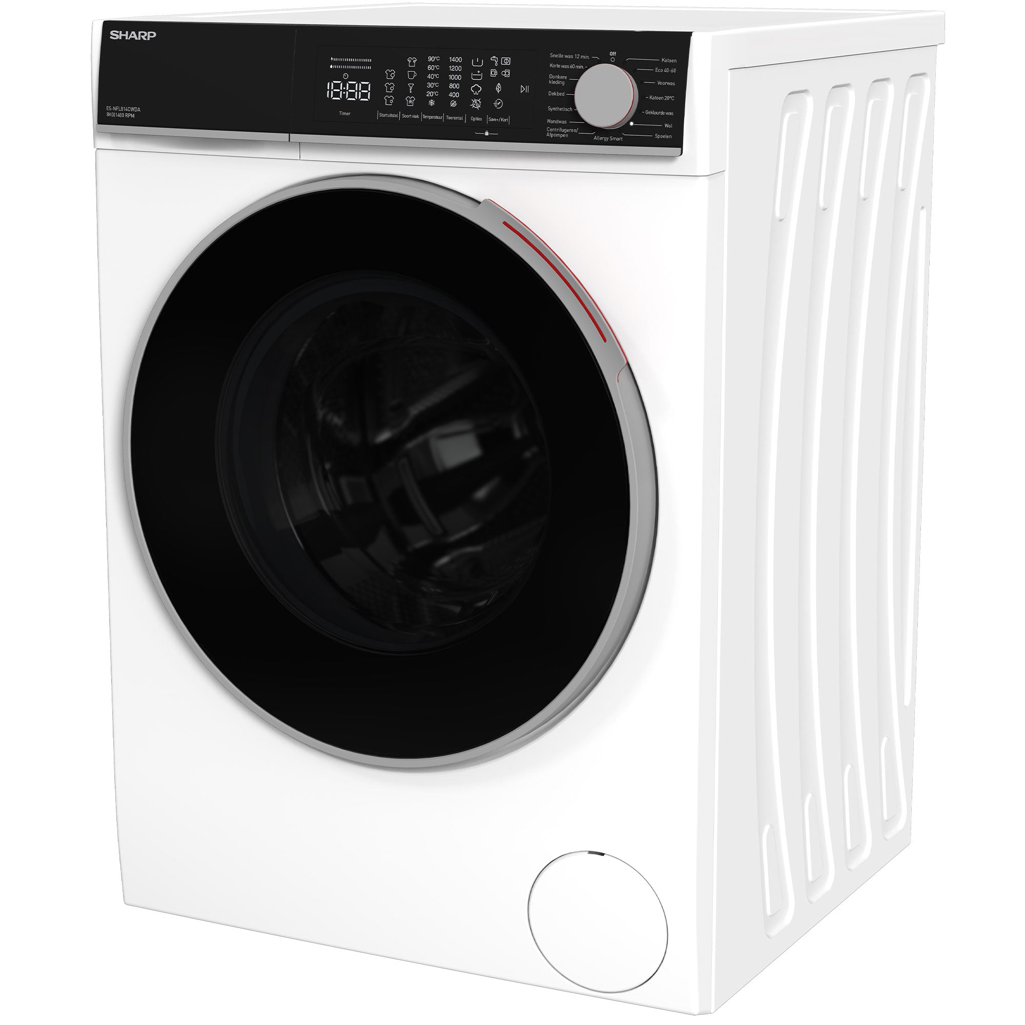 SHARP ES-NFL814CWDA-BX Free-Standing Washing Machine